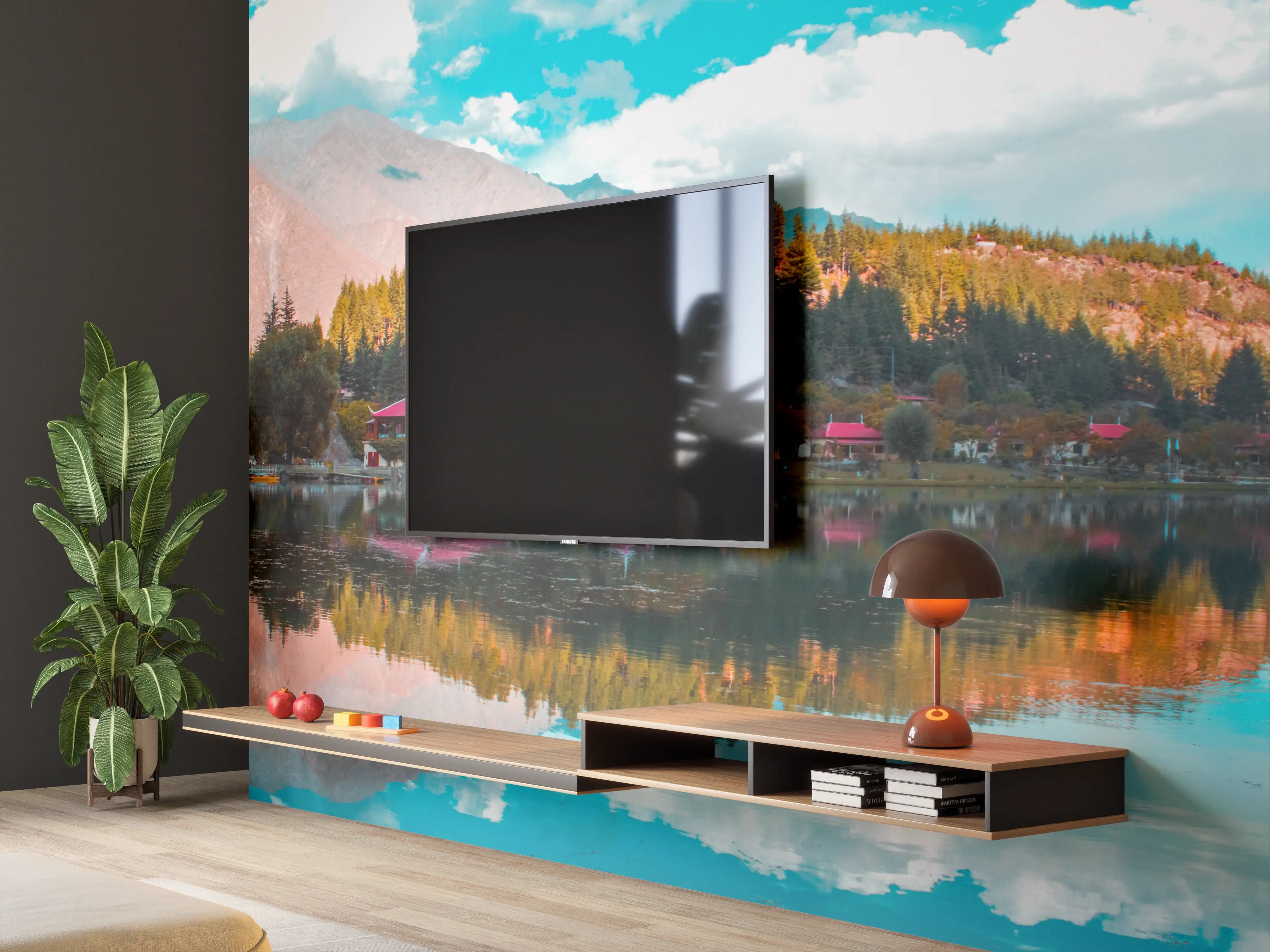 Wandverkleidung Wohnzimmer - Unterer Kachura-See