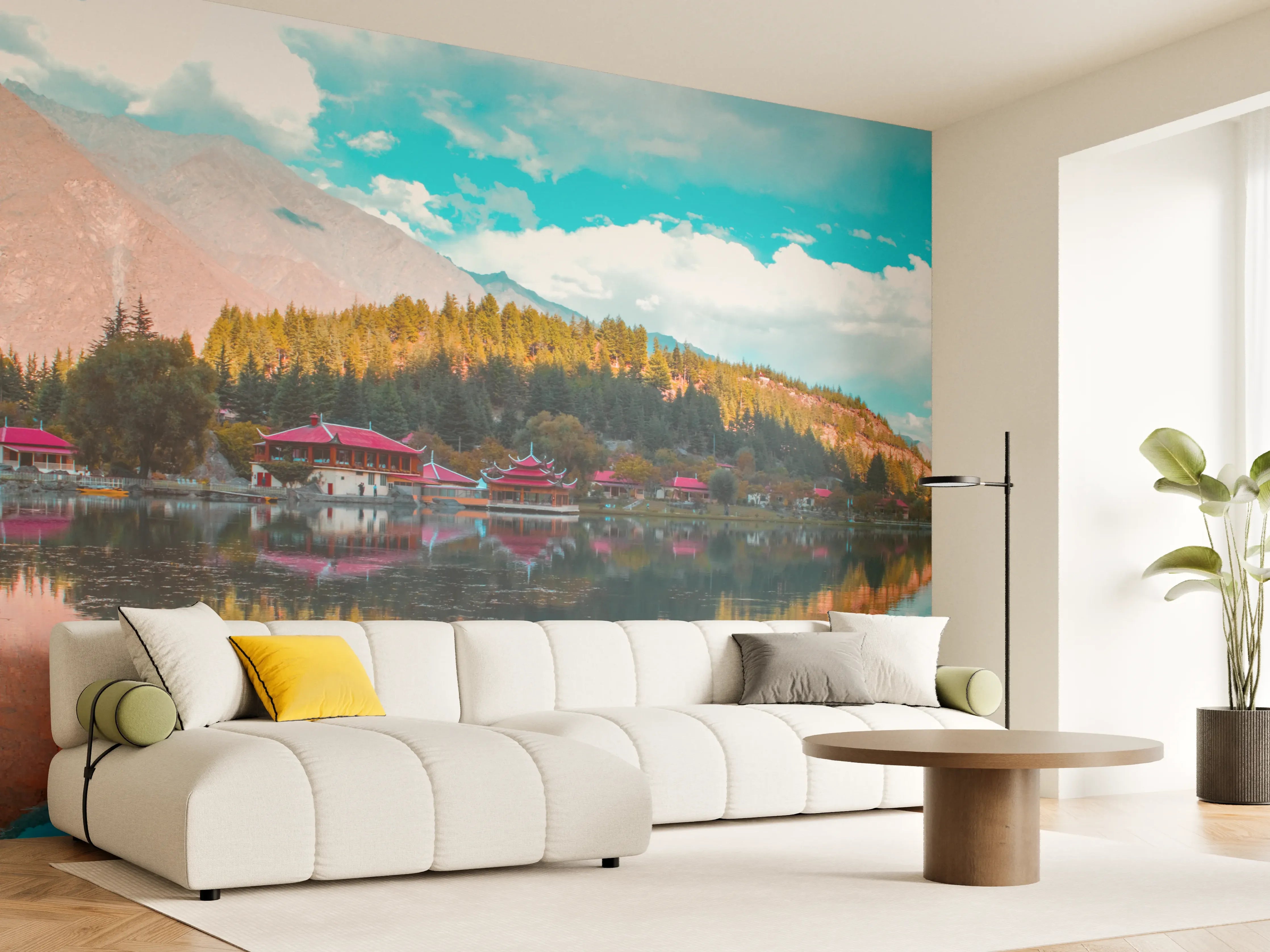 Wandverkleidung Wohnzimmer - Unterer Kachura-See