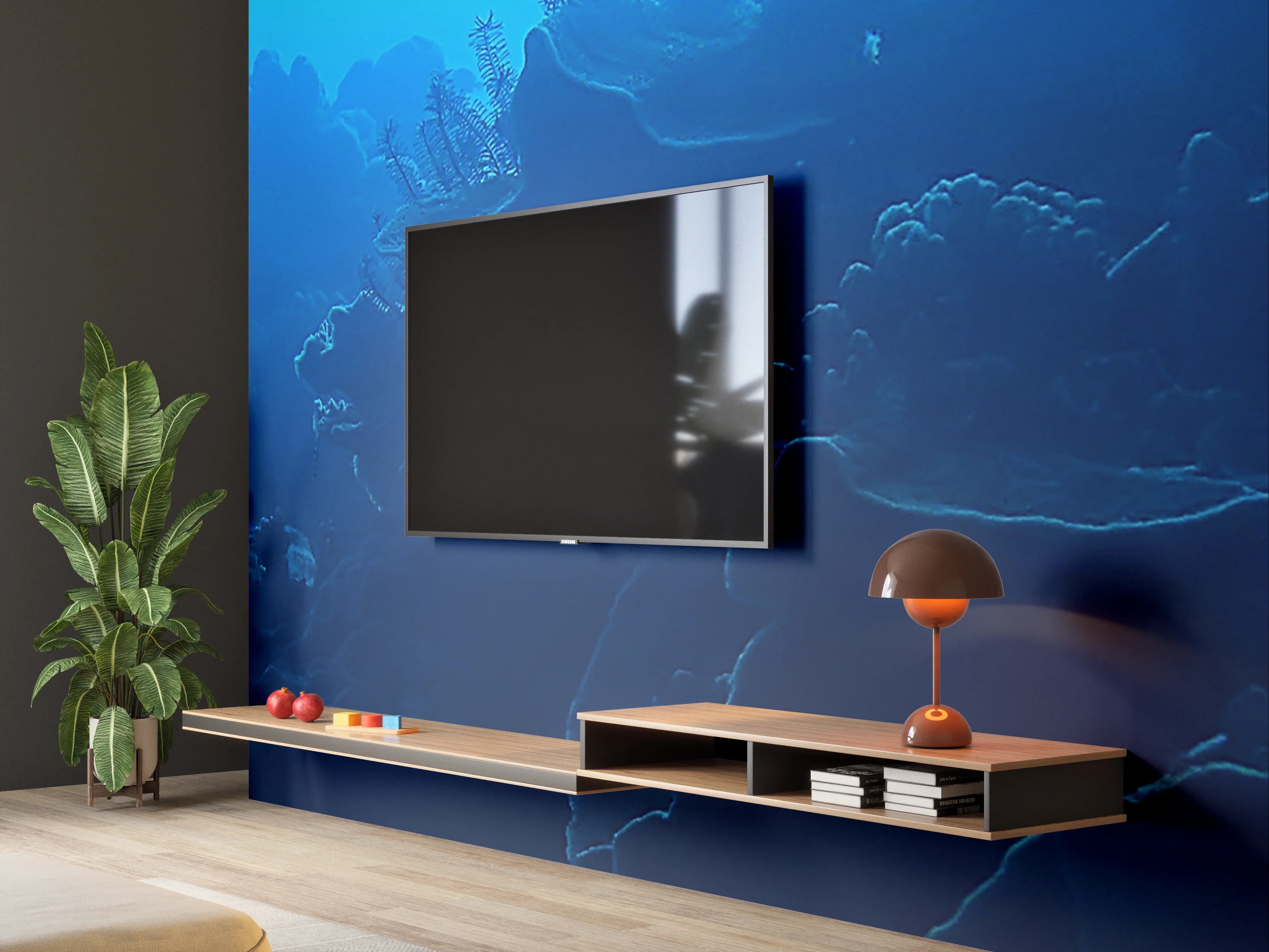 Wandverkleidung Wohnzimmer - Unterwasserwelt: Faszinierende Tiefsee