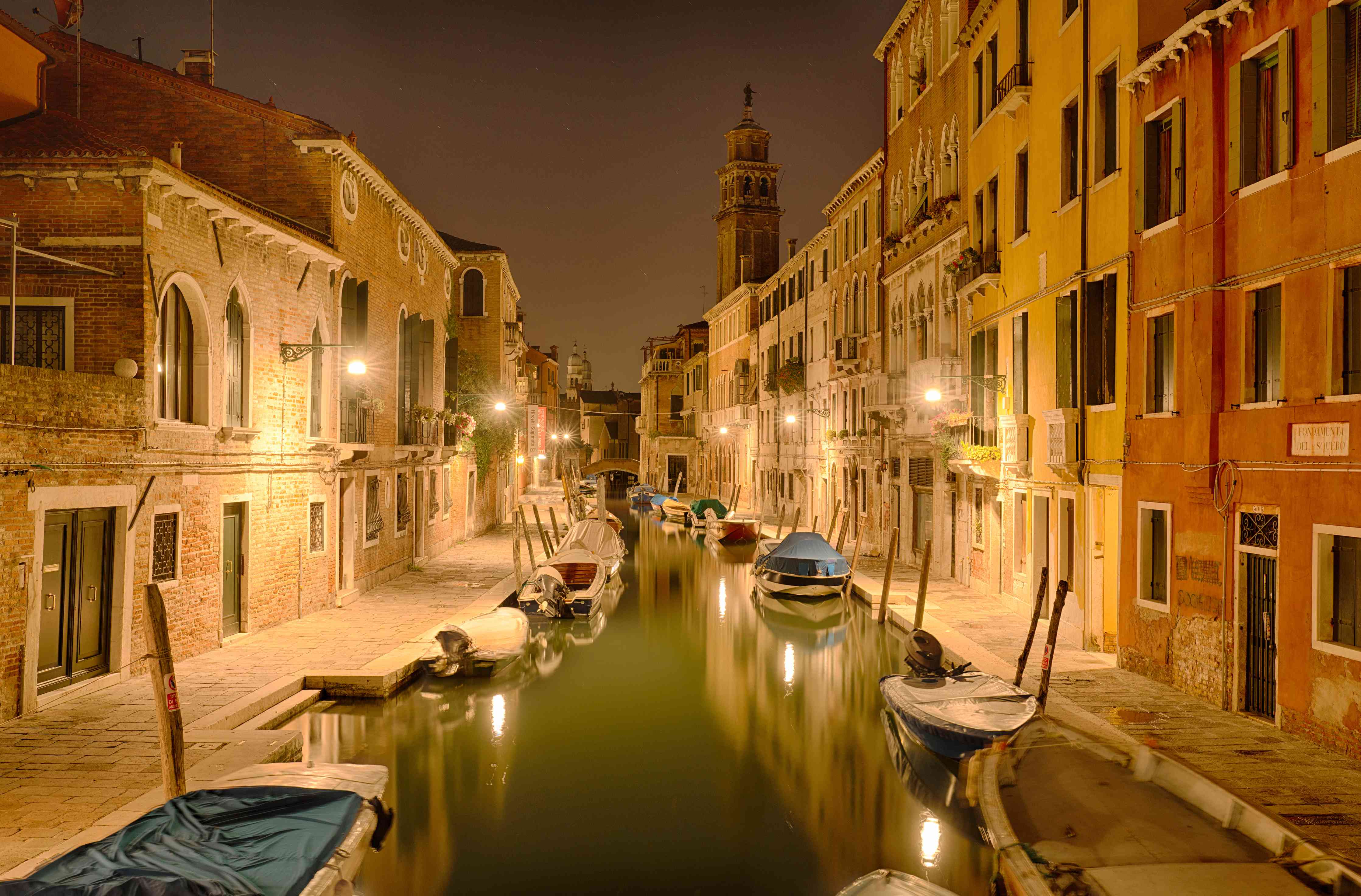 Wandverkleidung Wohnzimmer-Venedig - Venezia in Nacht 1