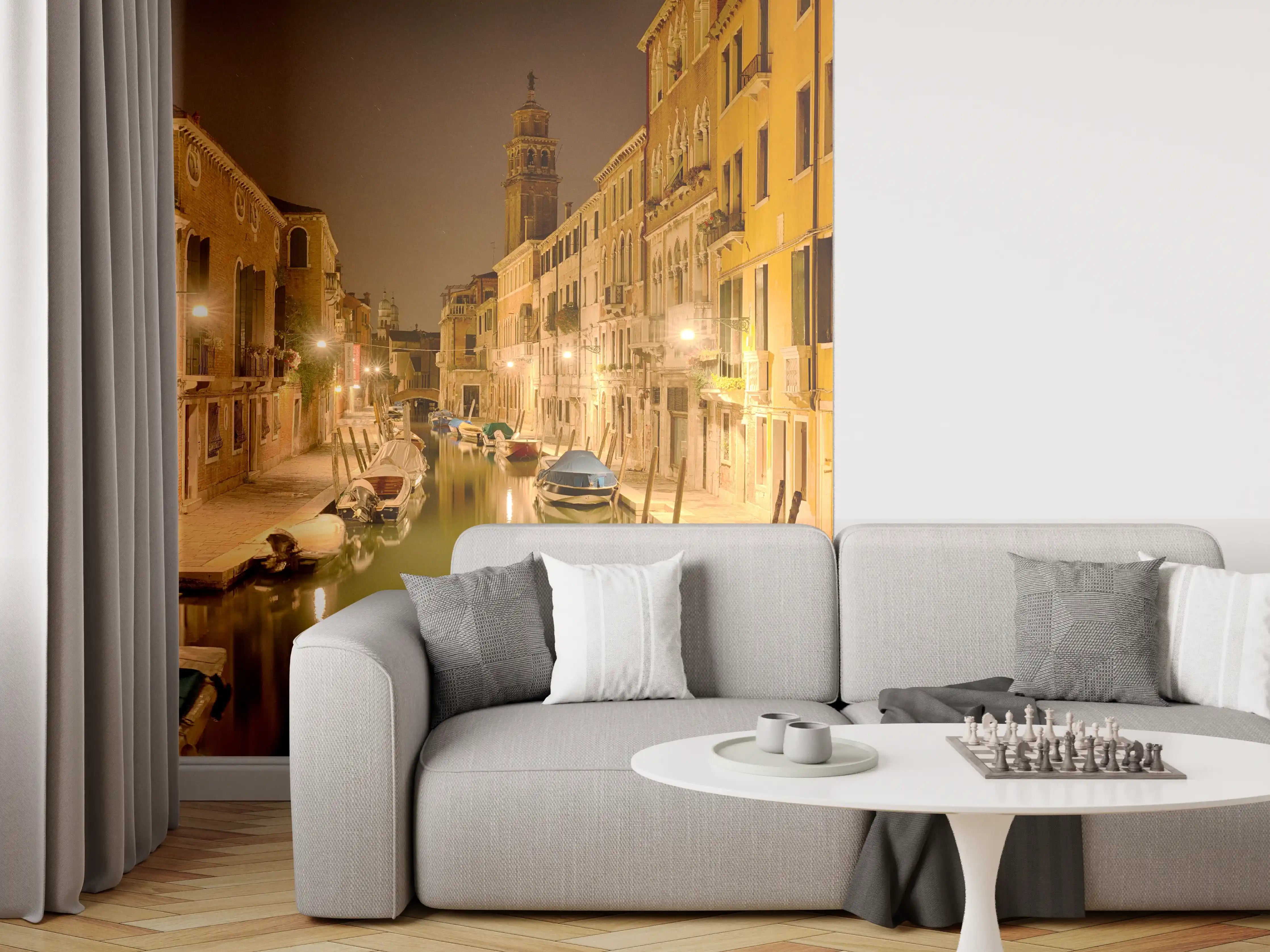 Wandverkleidung Wohnzimmer - Venedig - Venezia in Nacht 1