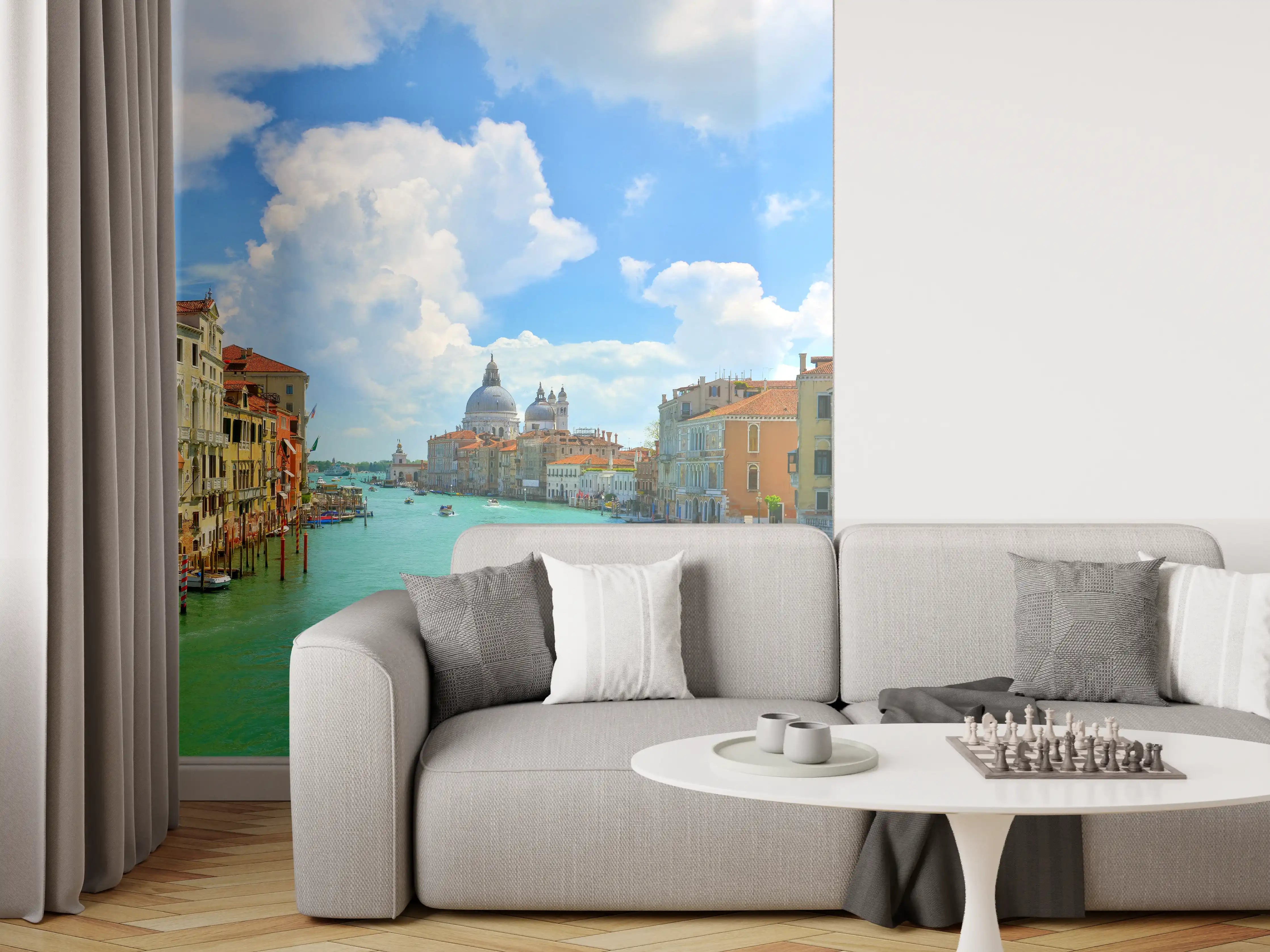 Wandverkleidung Wohnzimmer - Venedig Kanäle Sonnenlicht