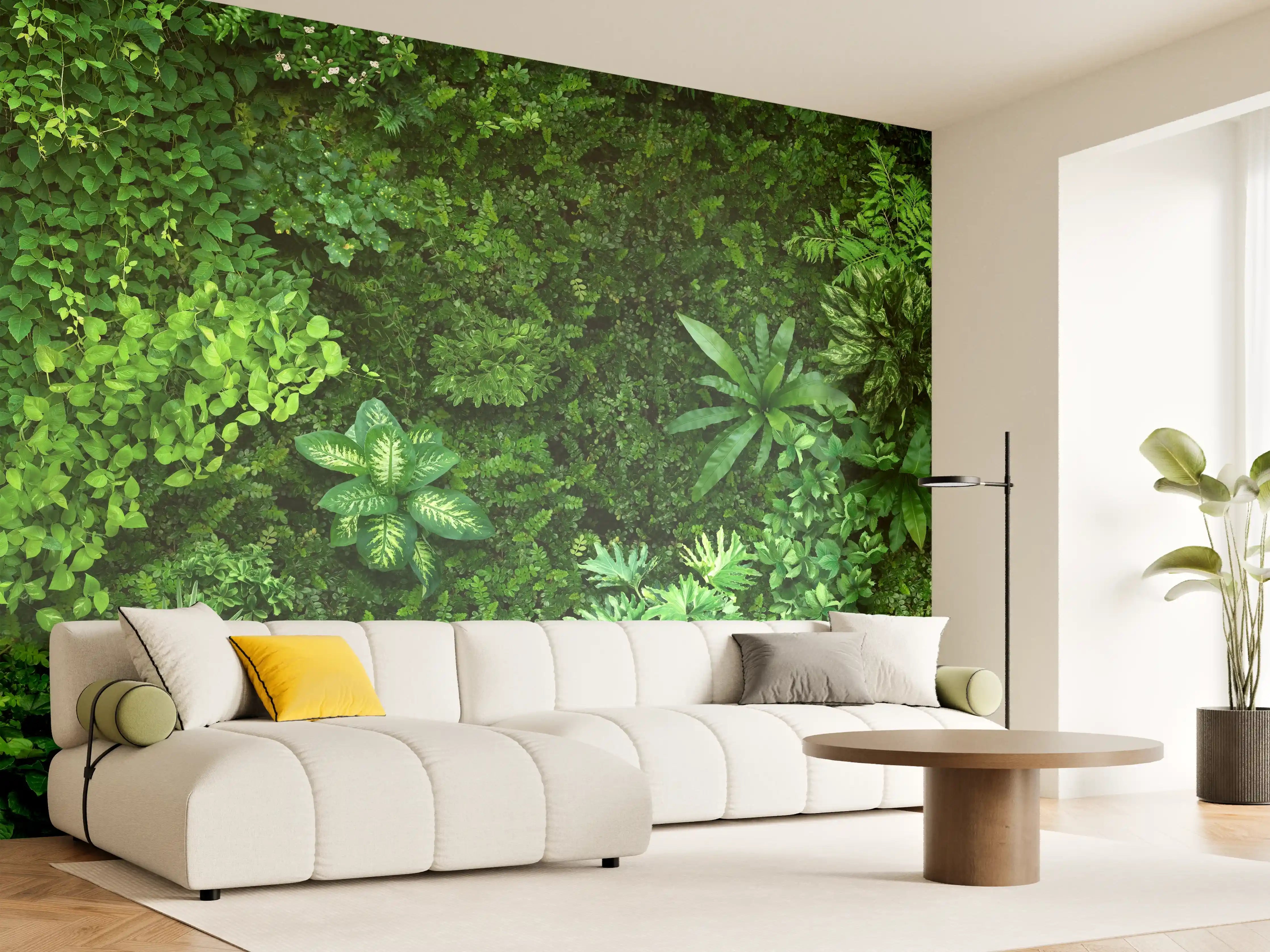 Wandverkleidung Wohnzimmer - Verschlungene Dschungelwelt