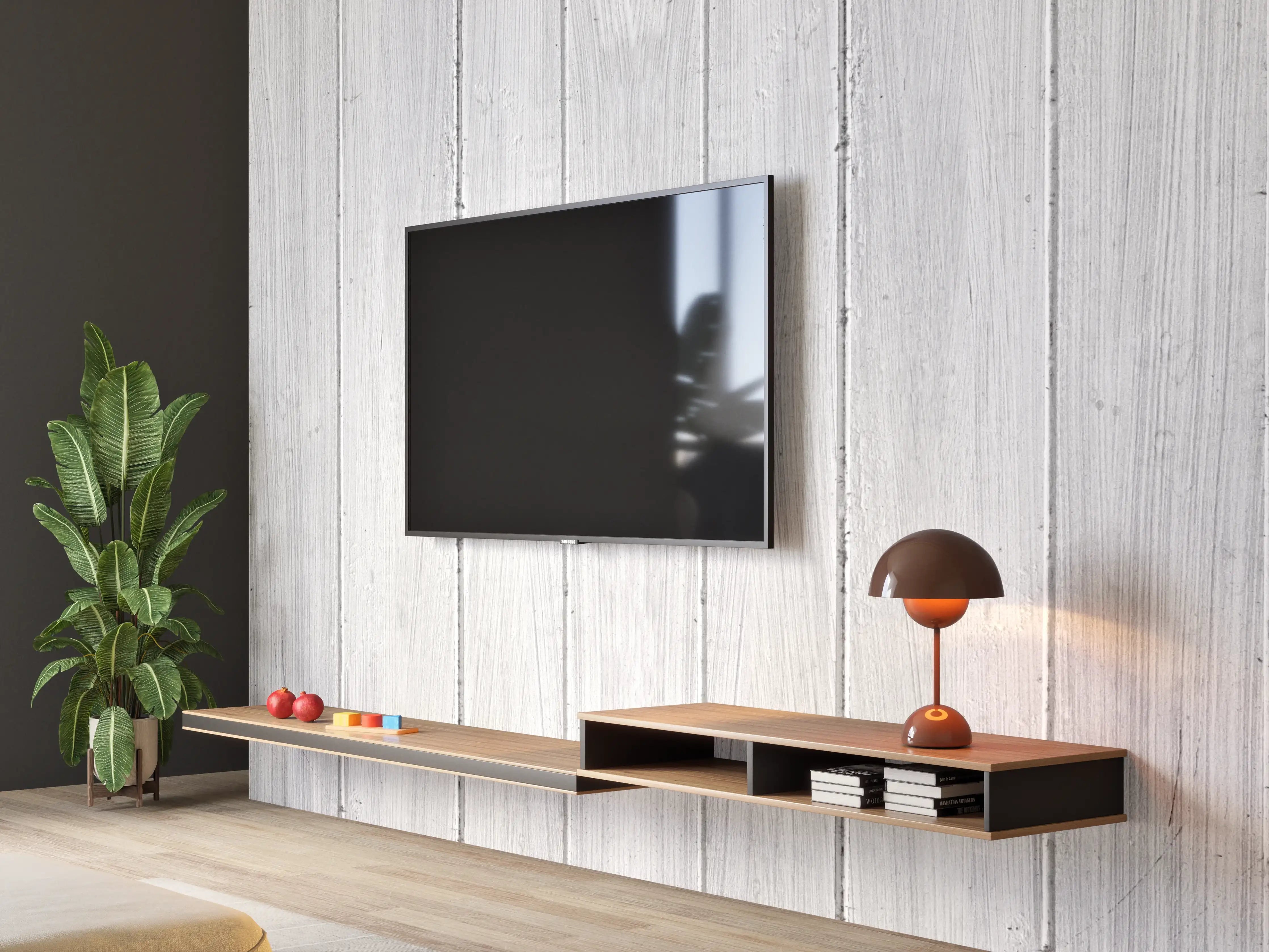 Wandverkleidung Wohnzimmer - Vertikaler Hintergrund aus weißem Holz