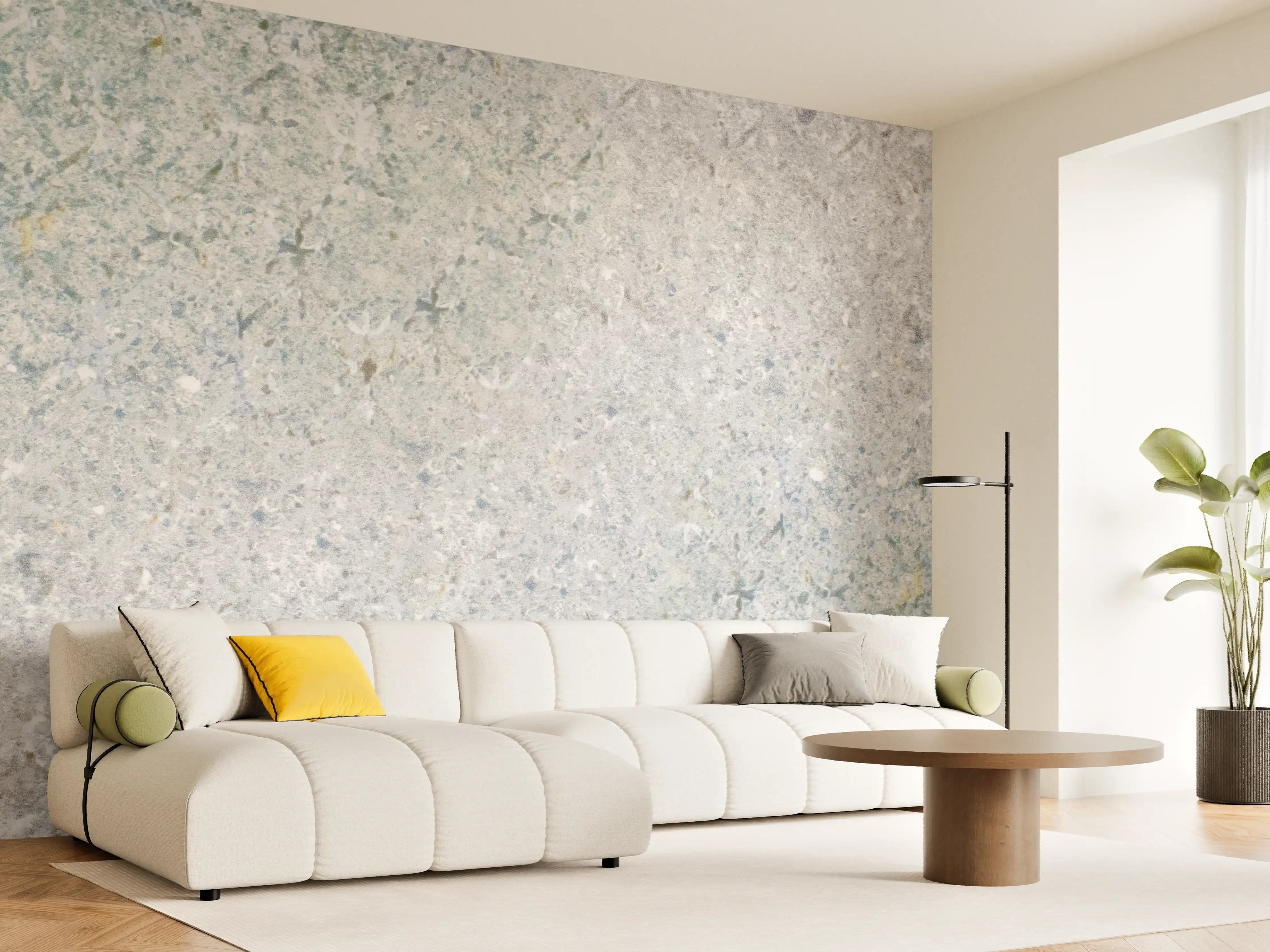 Wandverkleidung Wohnzimmer - Vintage Beton