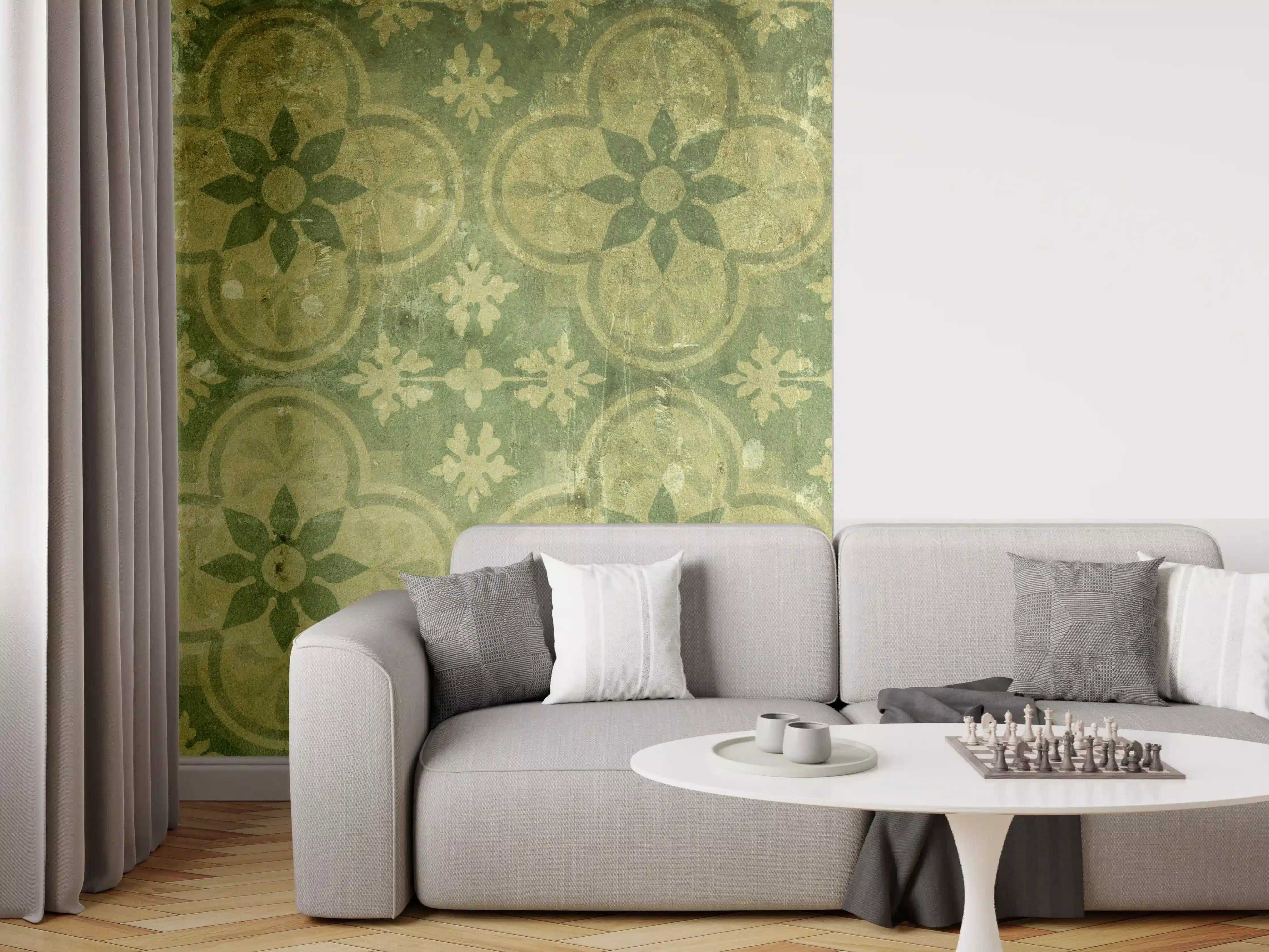 Wandverkleidung Wohnzimmer - Vintage Retro Mosaikfliesen