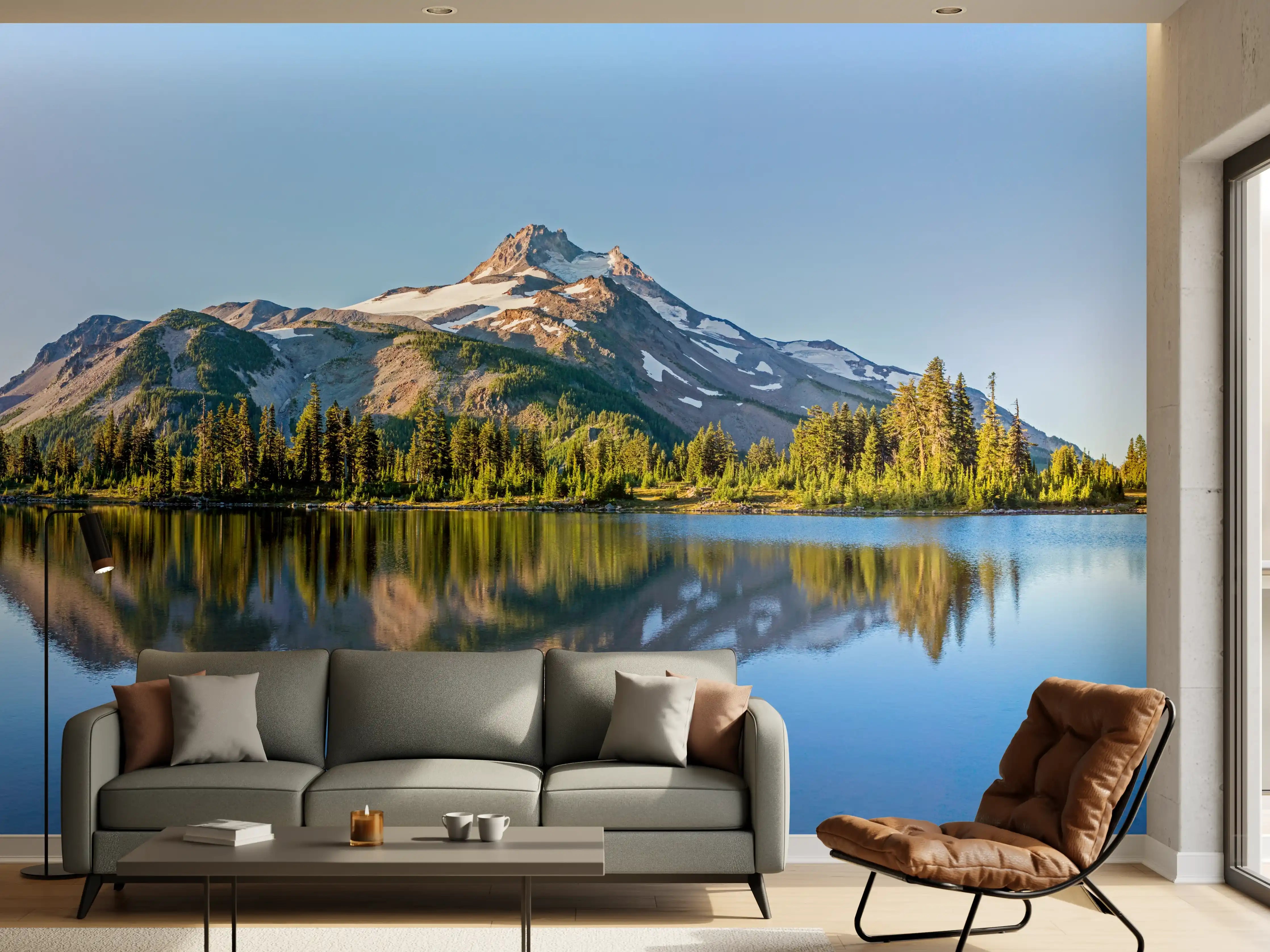 Wandverkleidung Wohnzimmer - Vulkanischer Berg Jefferson Park USA