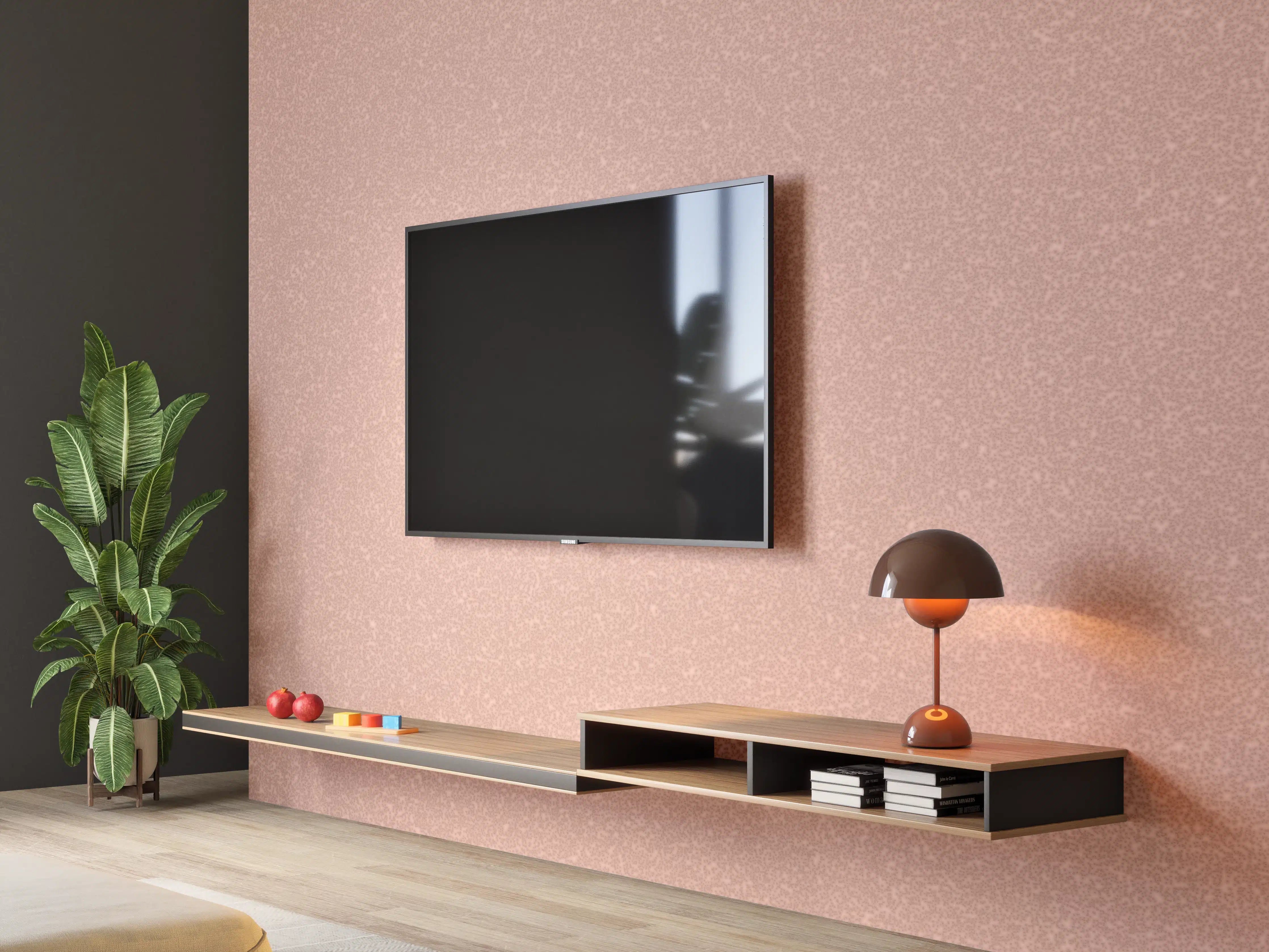 Wandverkleidung Wohnzimmer - Warmer Sandton mit feinen Texturen