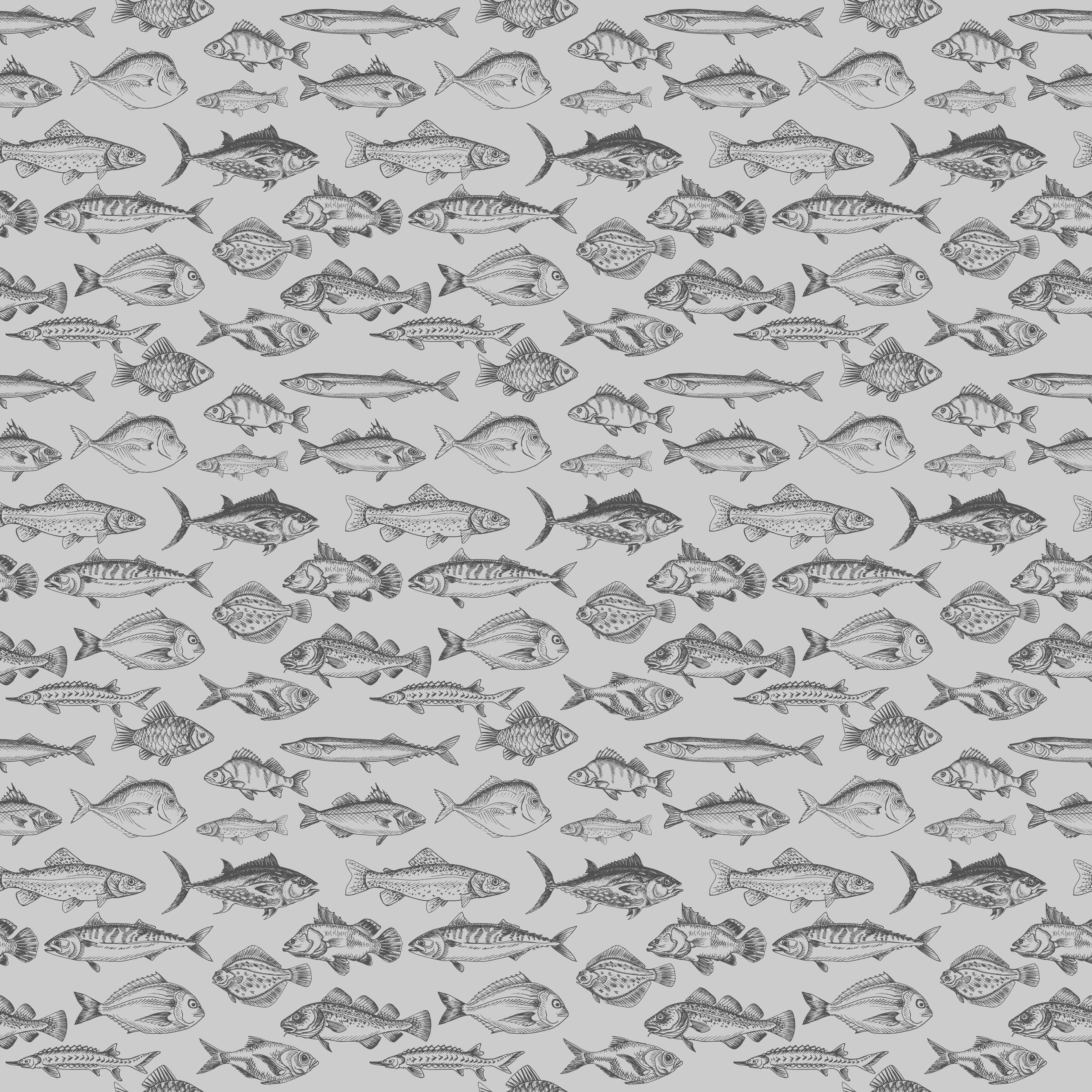 Wandverkleidung Wohnzimmer-Weiß-Grau Fischmuster