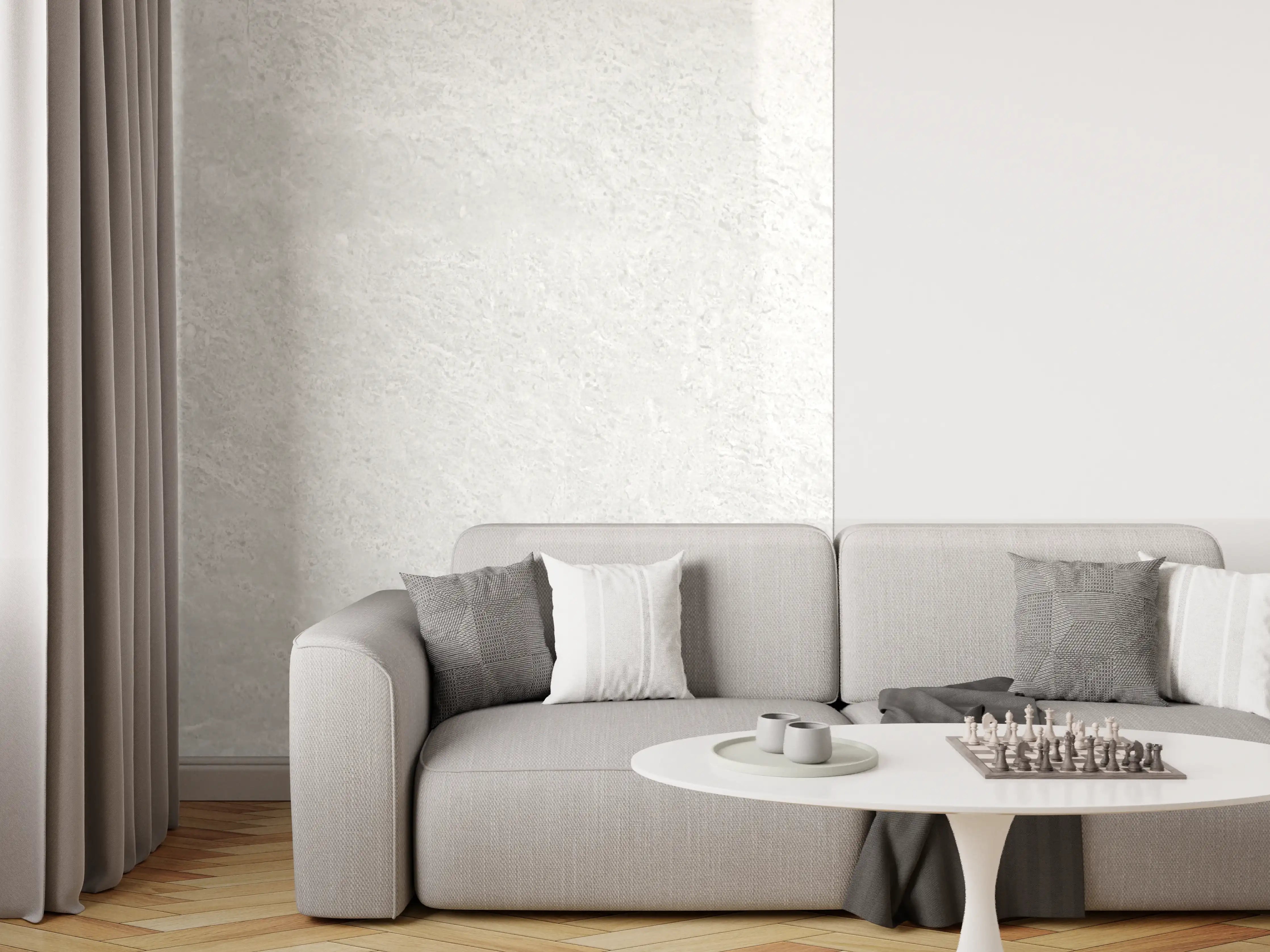 Wandverkleidung Wohnzimmer - Weiße Licht Marmor Textur