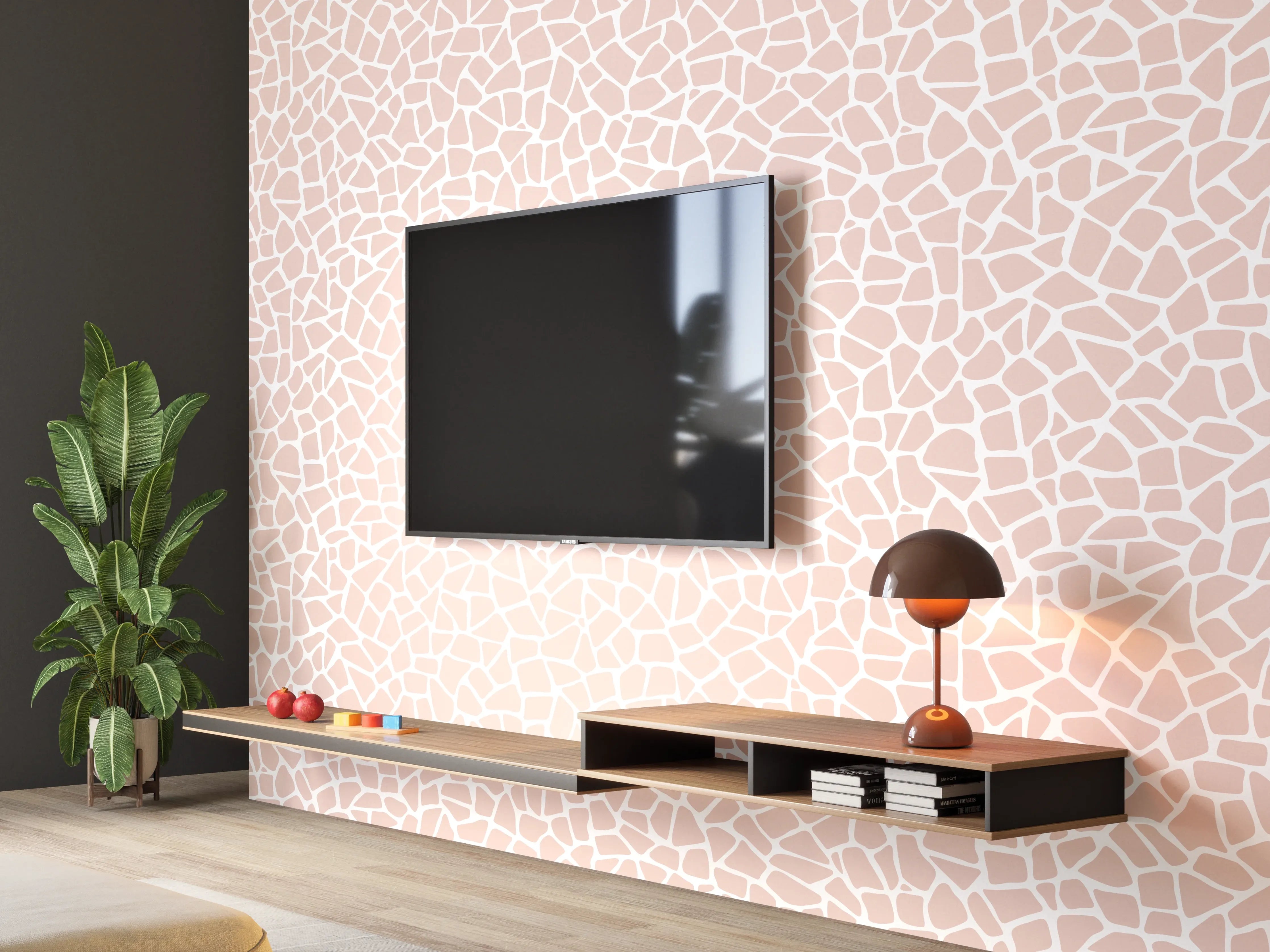 Wandverkleidung Wohnzimmer - Weiße Marmorstruktur – elegante Wandgestaltung