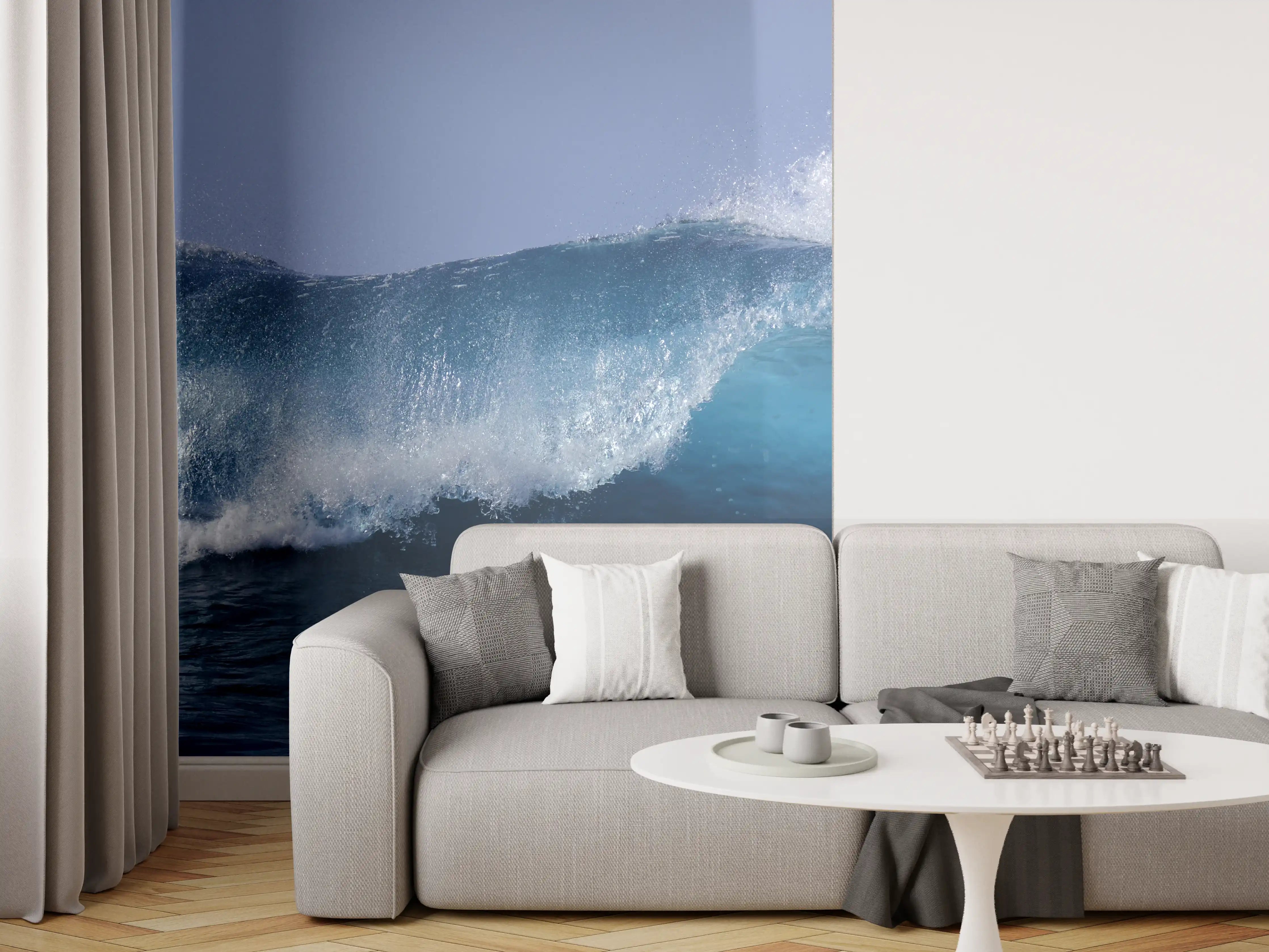 Wandverkleidung Wohnzimmer - Wellen im Meer – Natur pur