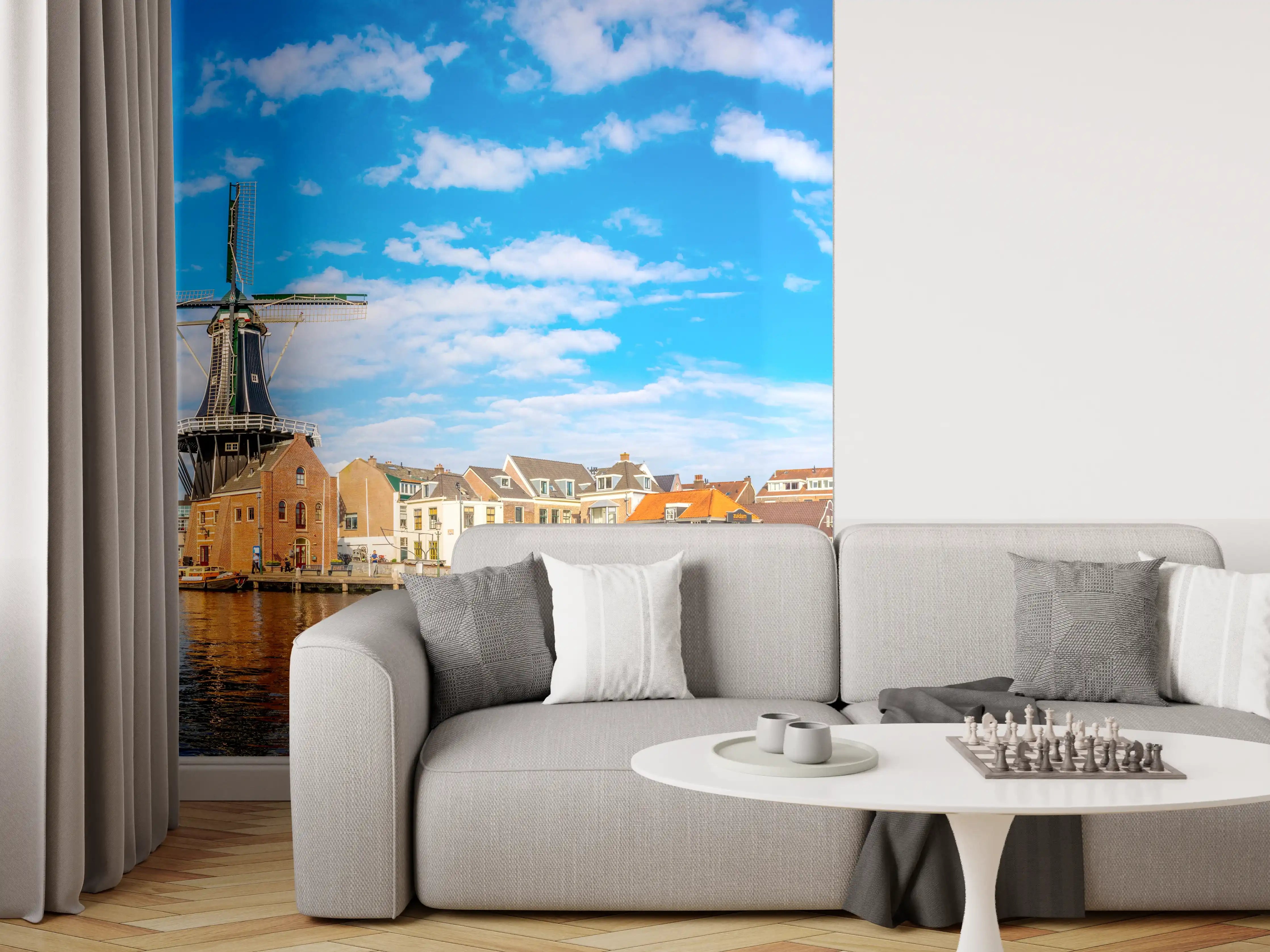 Wandverkleidung Wohnzimmer - Windmühle in Haarlem