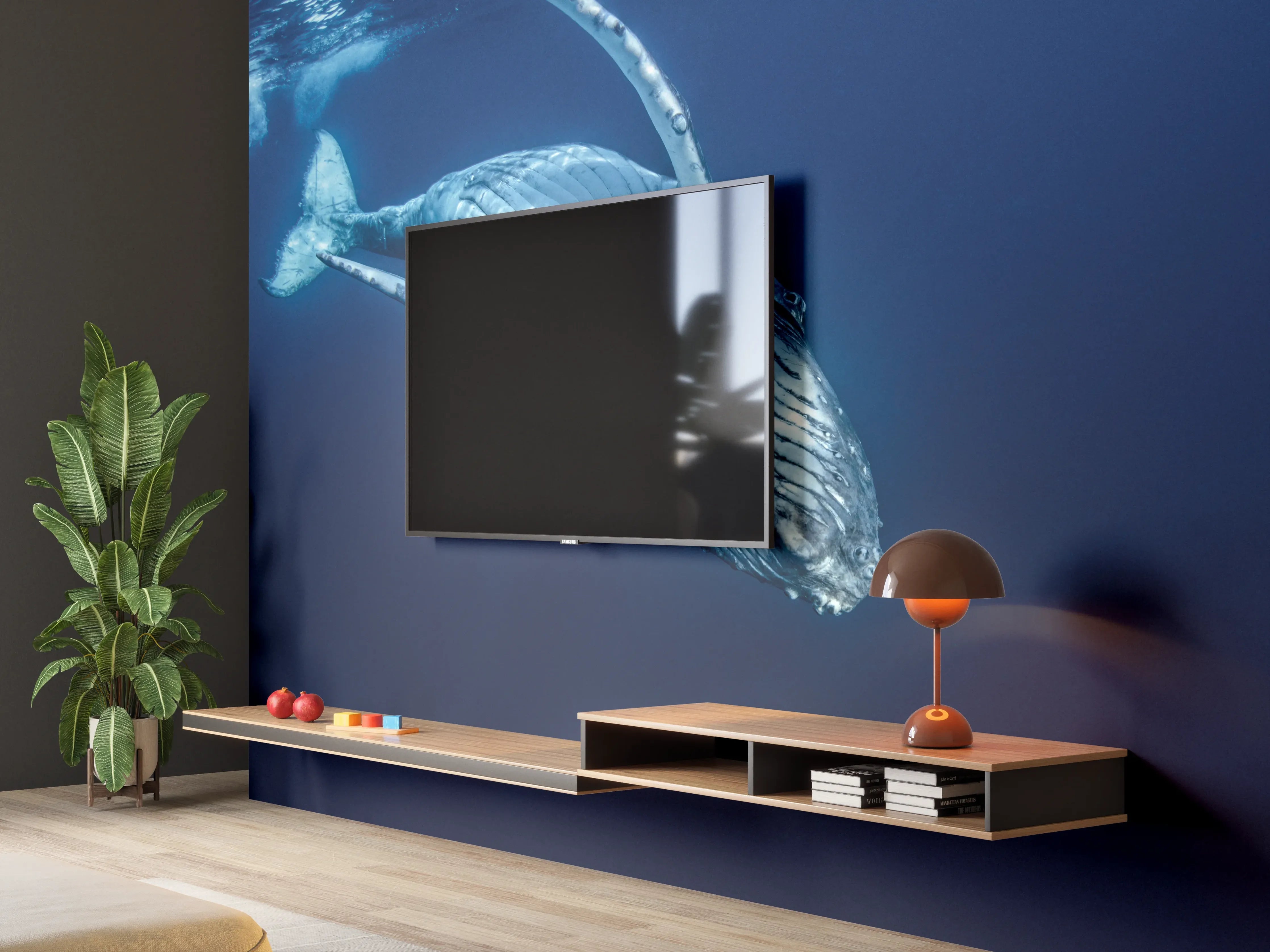 Wandverkleidung Wohnzimmer - Wunderschönes Buckelwalbaby