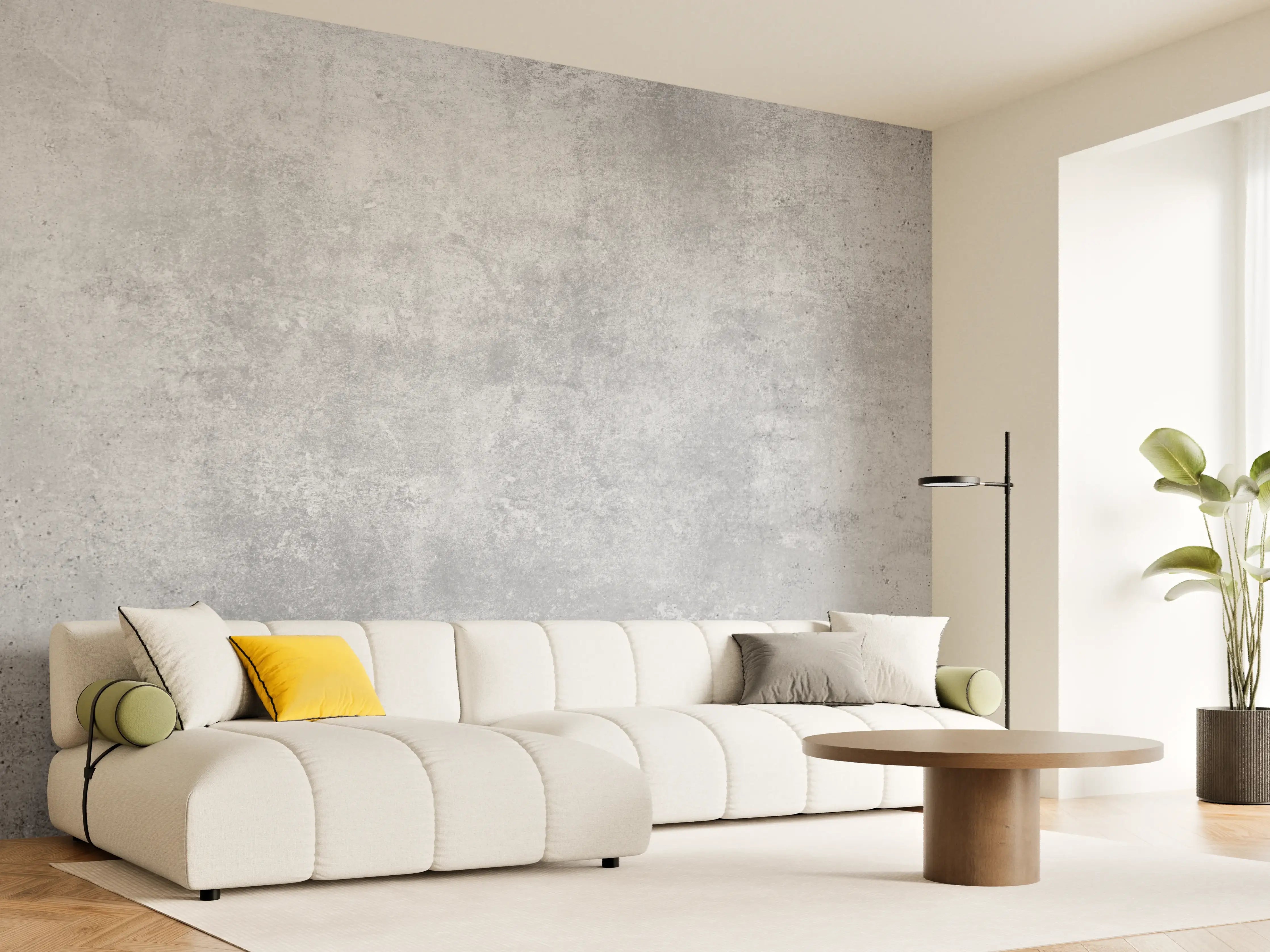 Wandverkleidung Wohnzimmer - Zeitlose Grau- und Weißtöne für Wanddesign