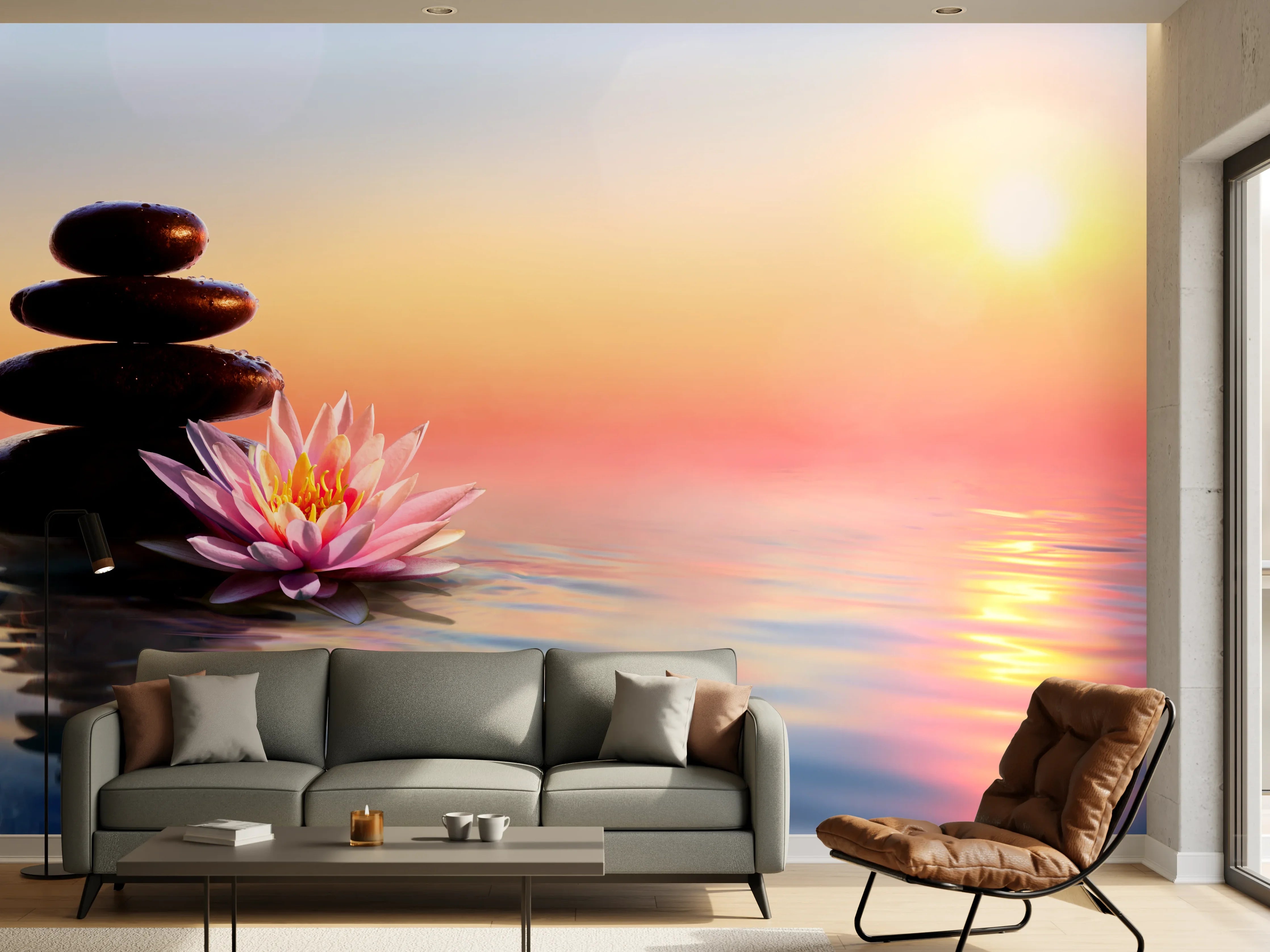 Wandverkleidung Wohnzimmer - Zen - Ruhe & Entspannung