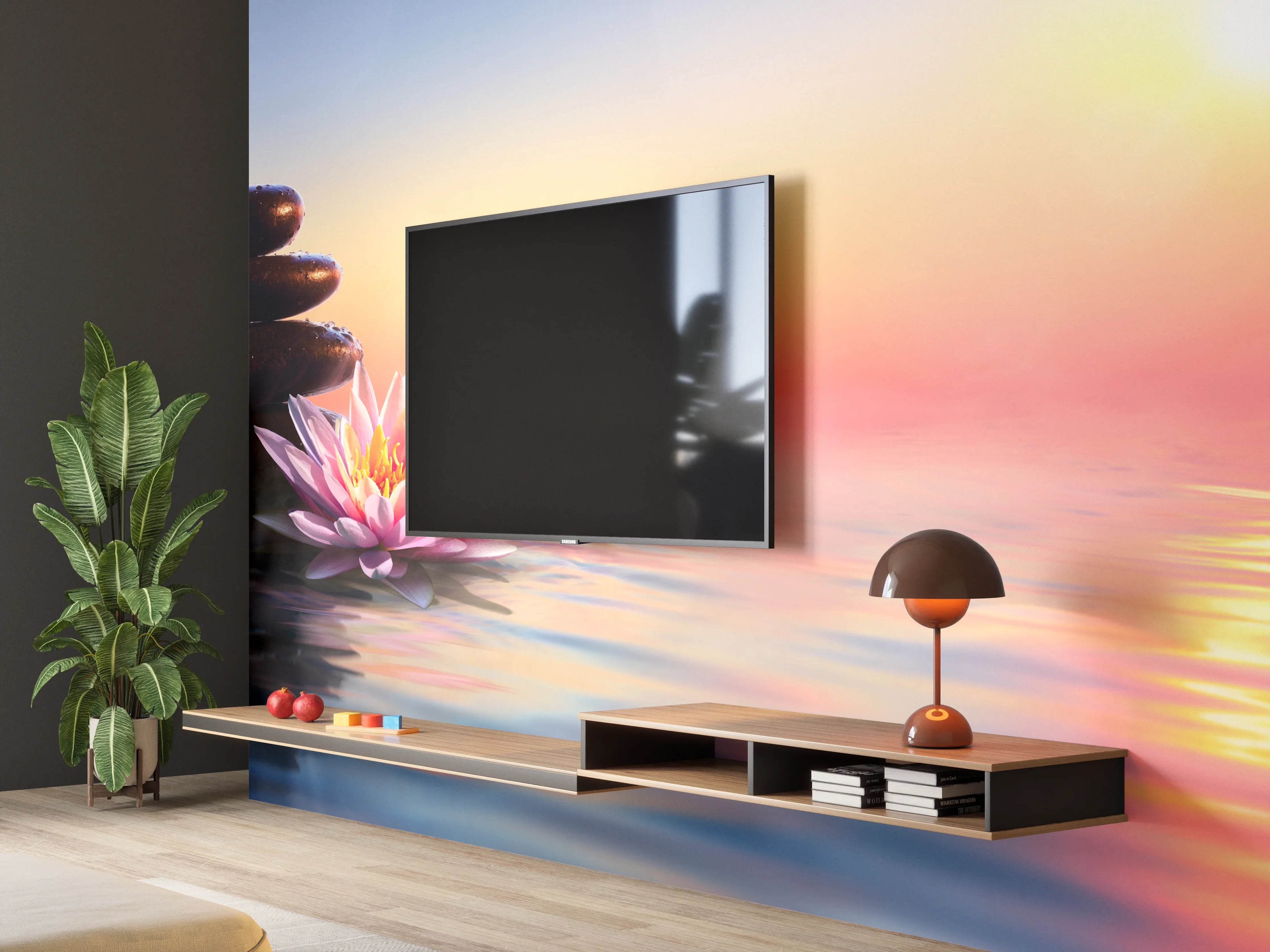 Wandverkleidung Wohnzimmer - Zen - Ruhe & Entspannung
