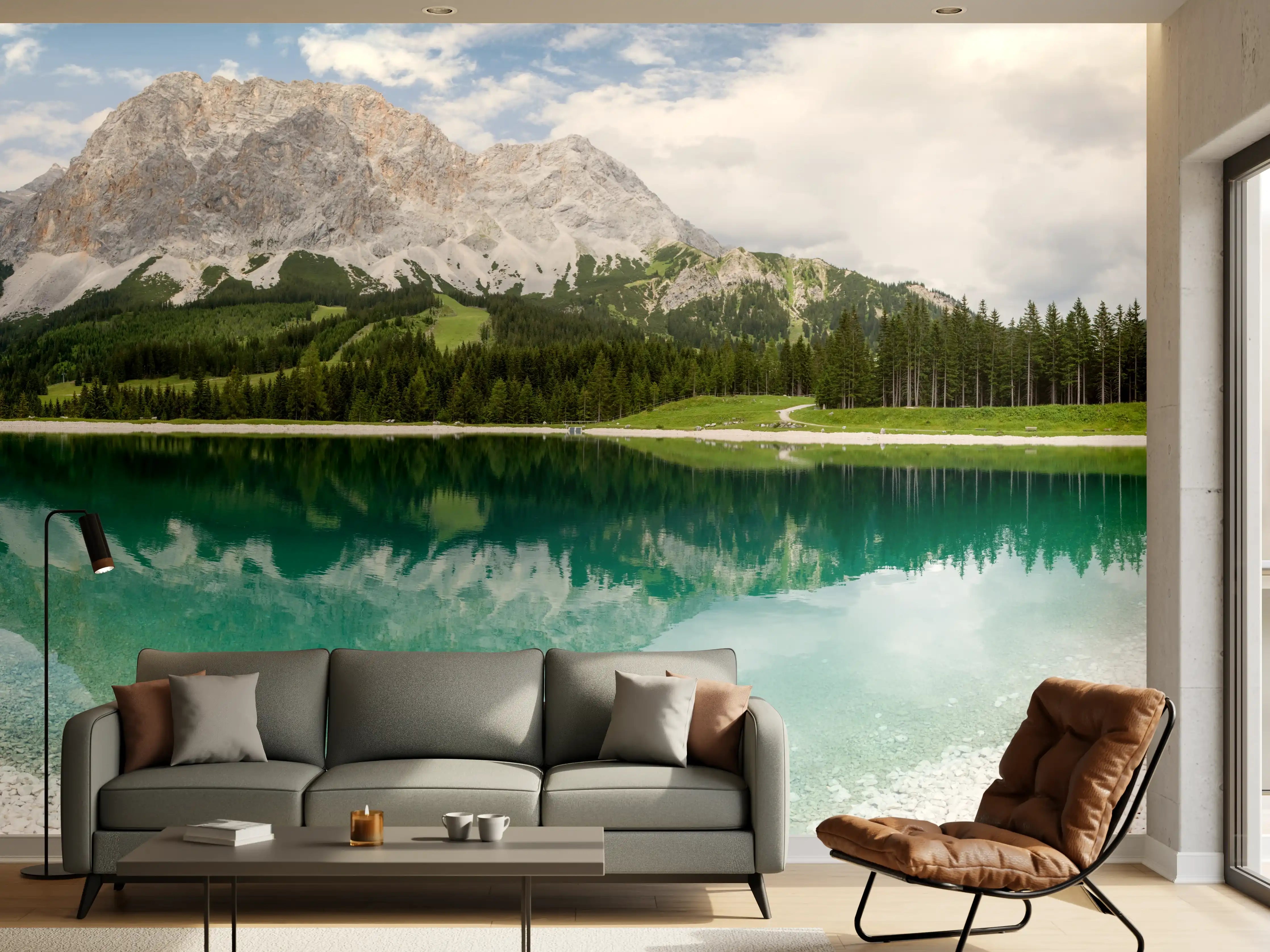 Wandverkleidung Wohnzimmer - Zugspitzarena bei Ehrwald