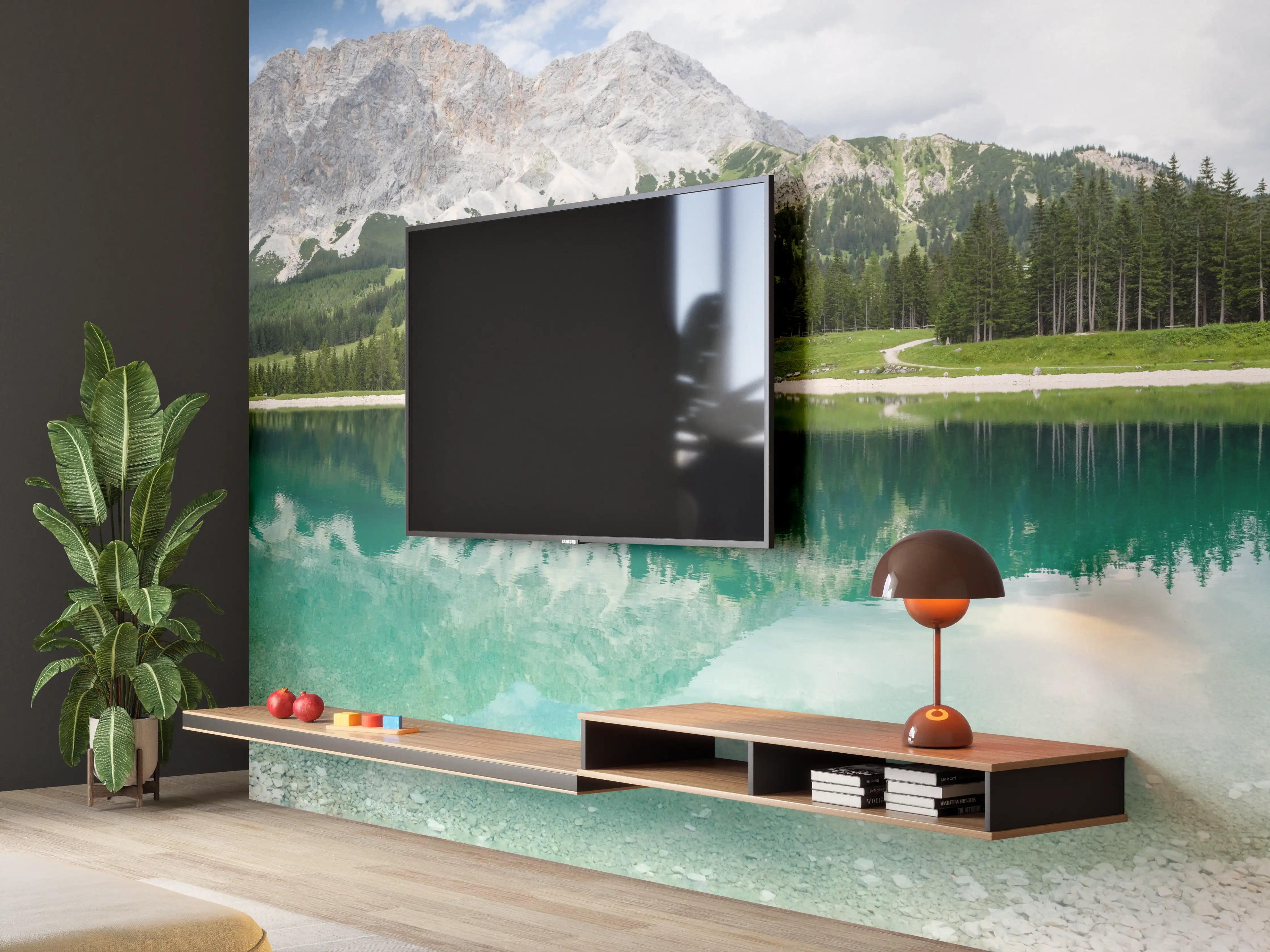 Wandverkleidung Wohnzimmer - Zugspitzarena bei Ehrwald