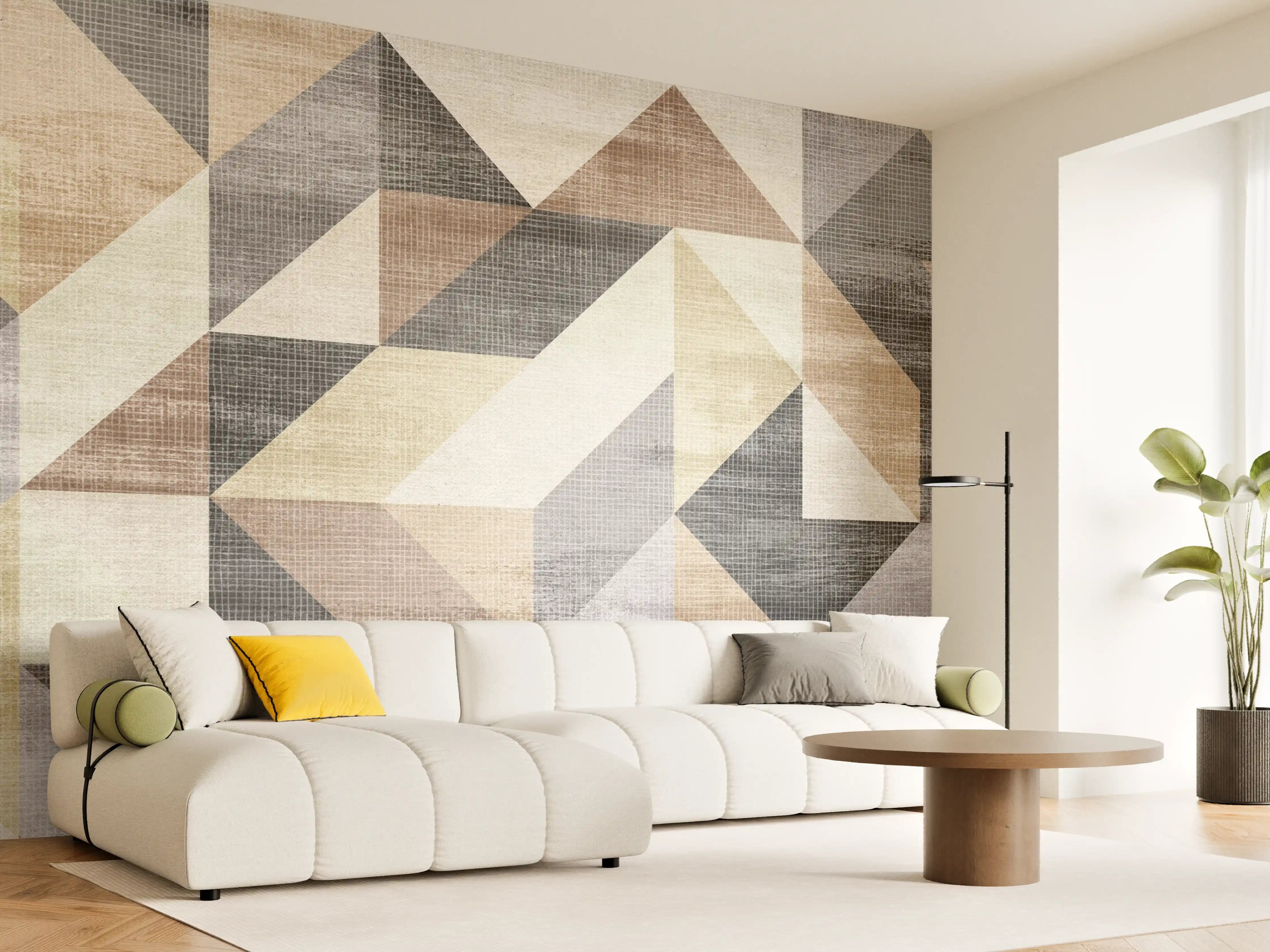 Wandverkleidung Wohnzimmer - gestreiften Stoff Textur 