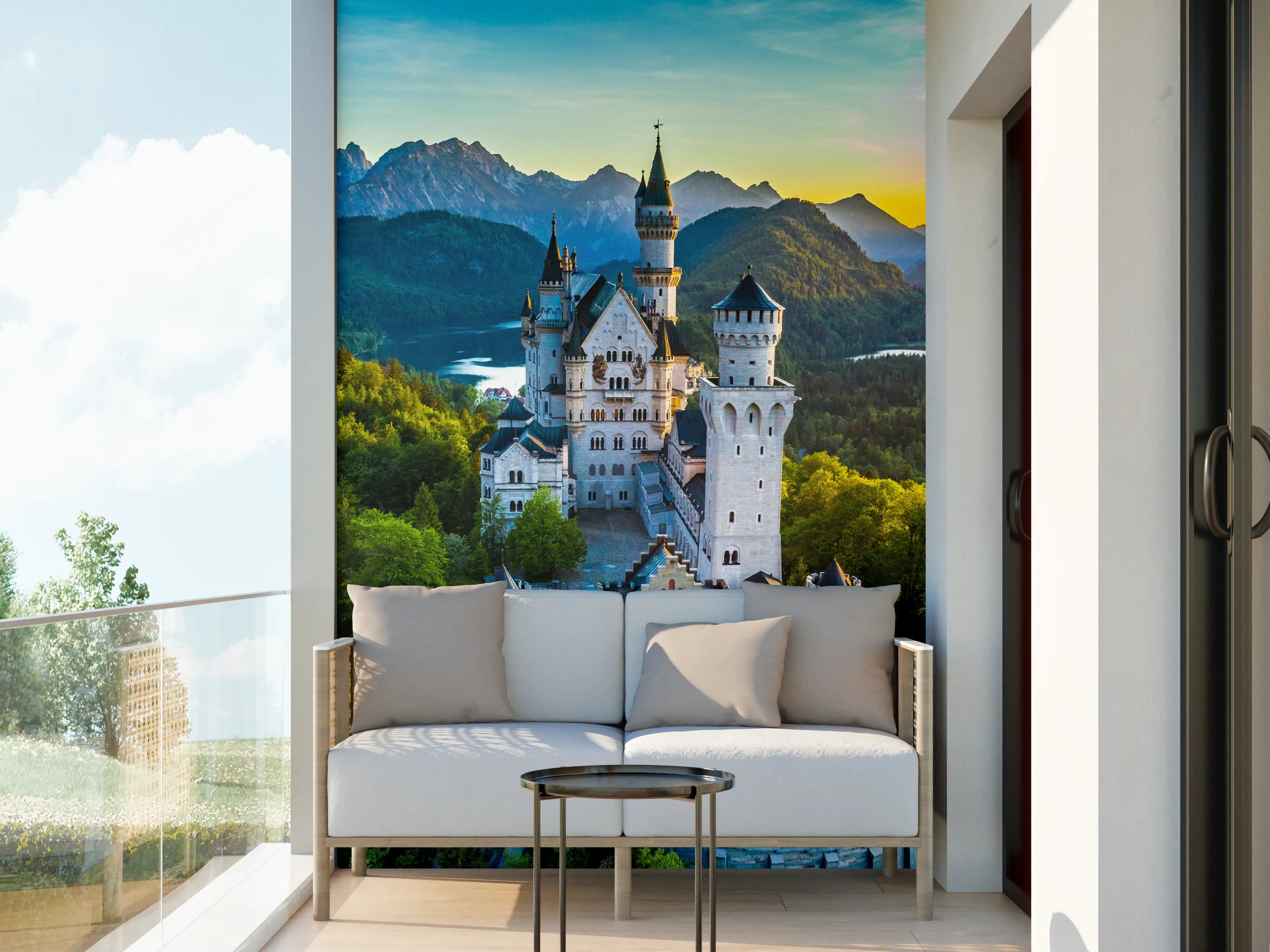 Wandverkleidung außen -  glanzvolles Märchenschloss Neuschwanstein
