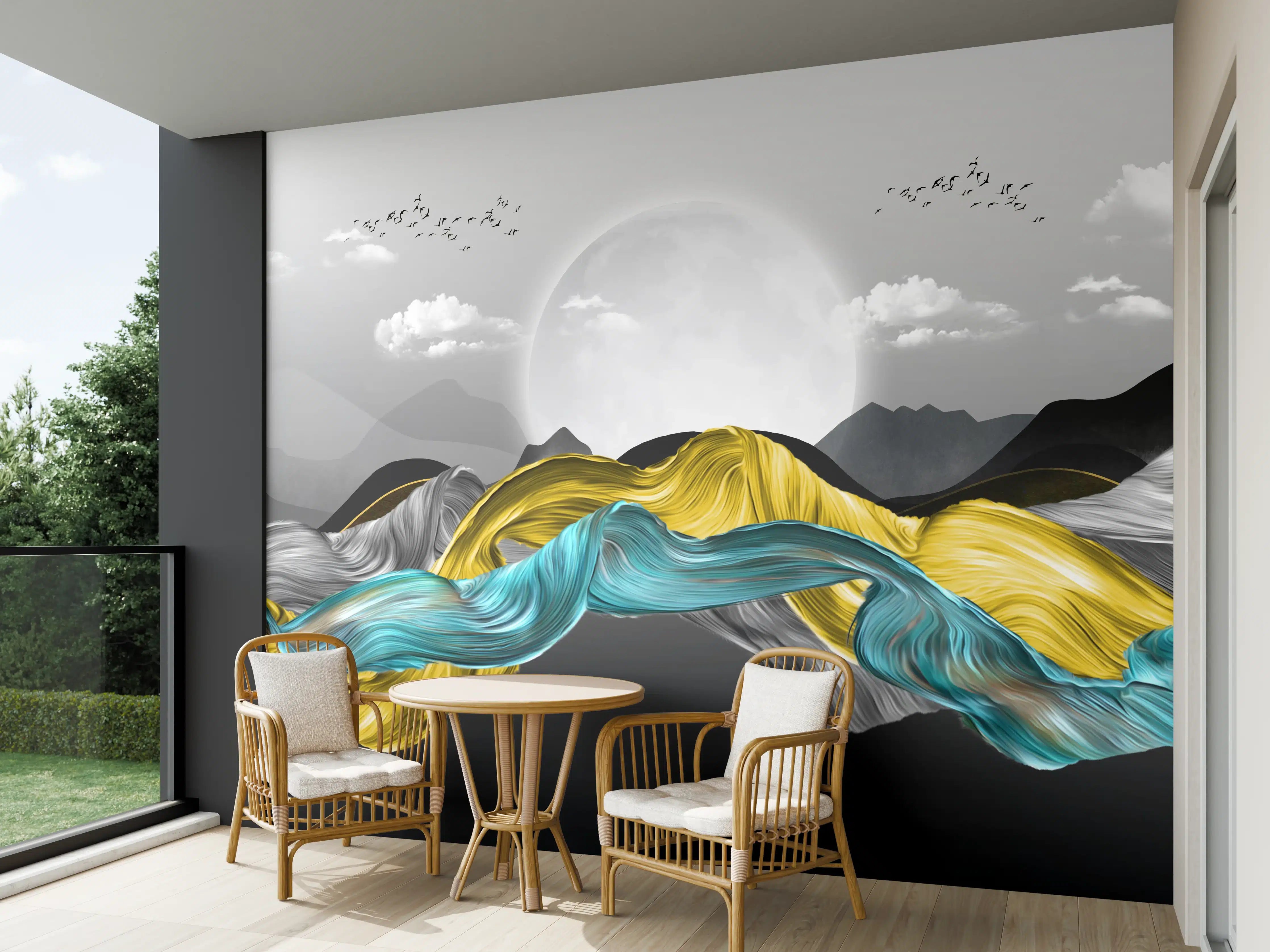 Wandverkleidung außen - 3D Moderne Leinwand - Abstrakt