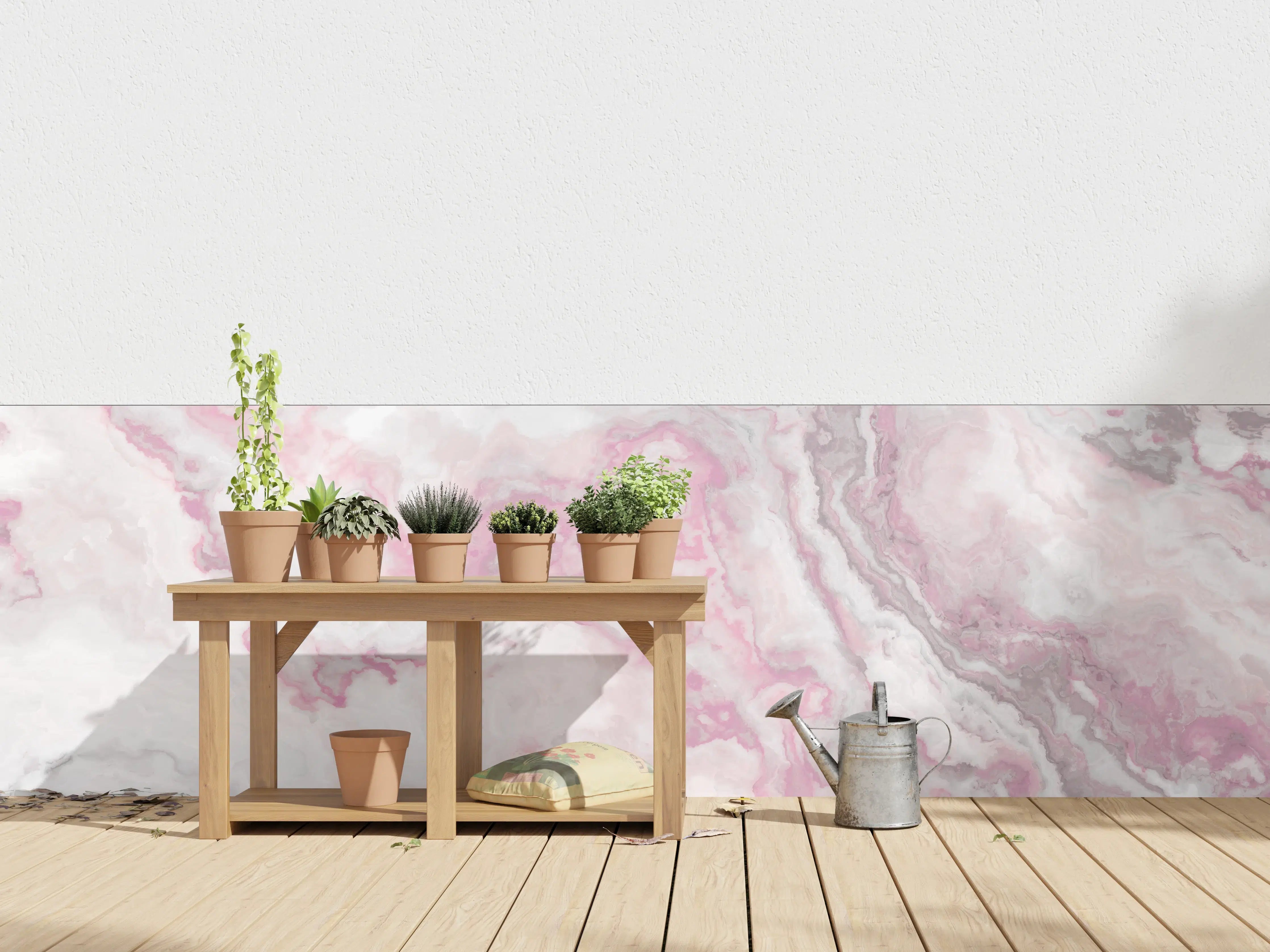 Wandverkleidung außen - Abstrakte Marmor Struktur - Aquarelldarstellung