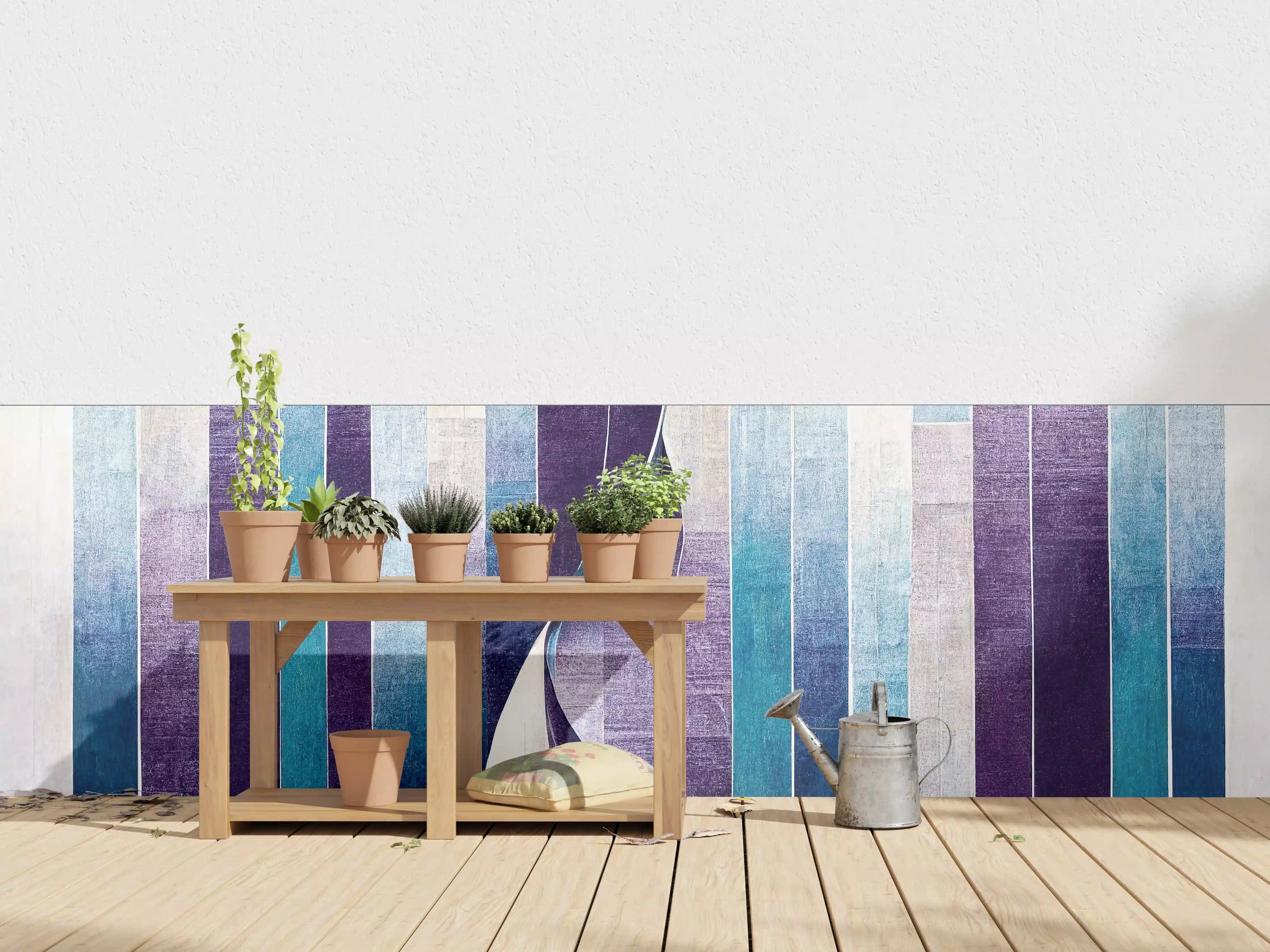 Wandverkleidung außen - Abstrakte Organische Linien Wallpaper