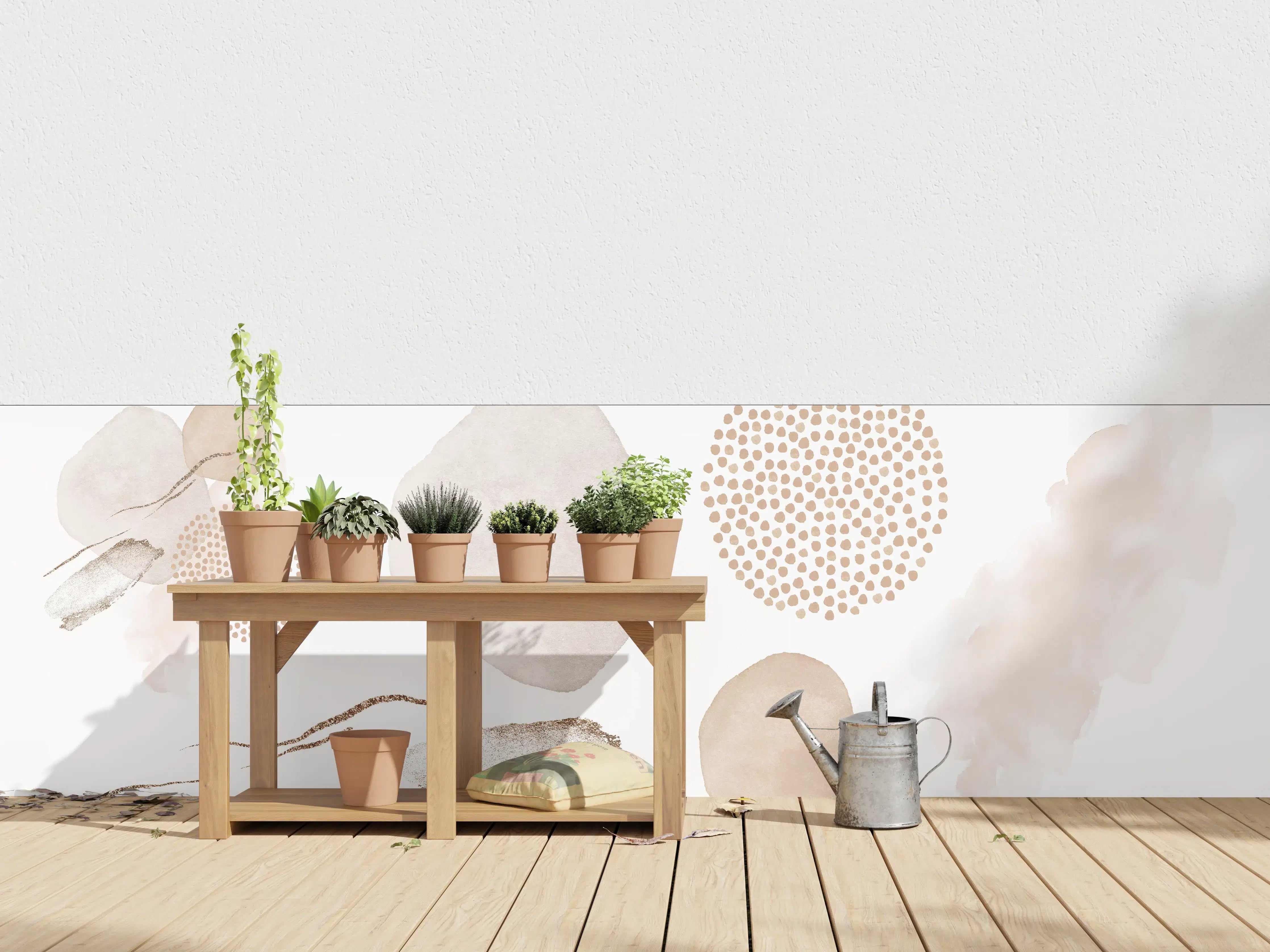 Wandverkleidung außen - Abstrakte blush Elemente