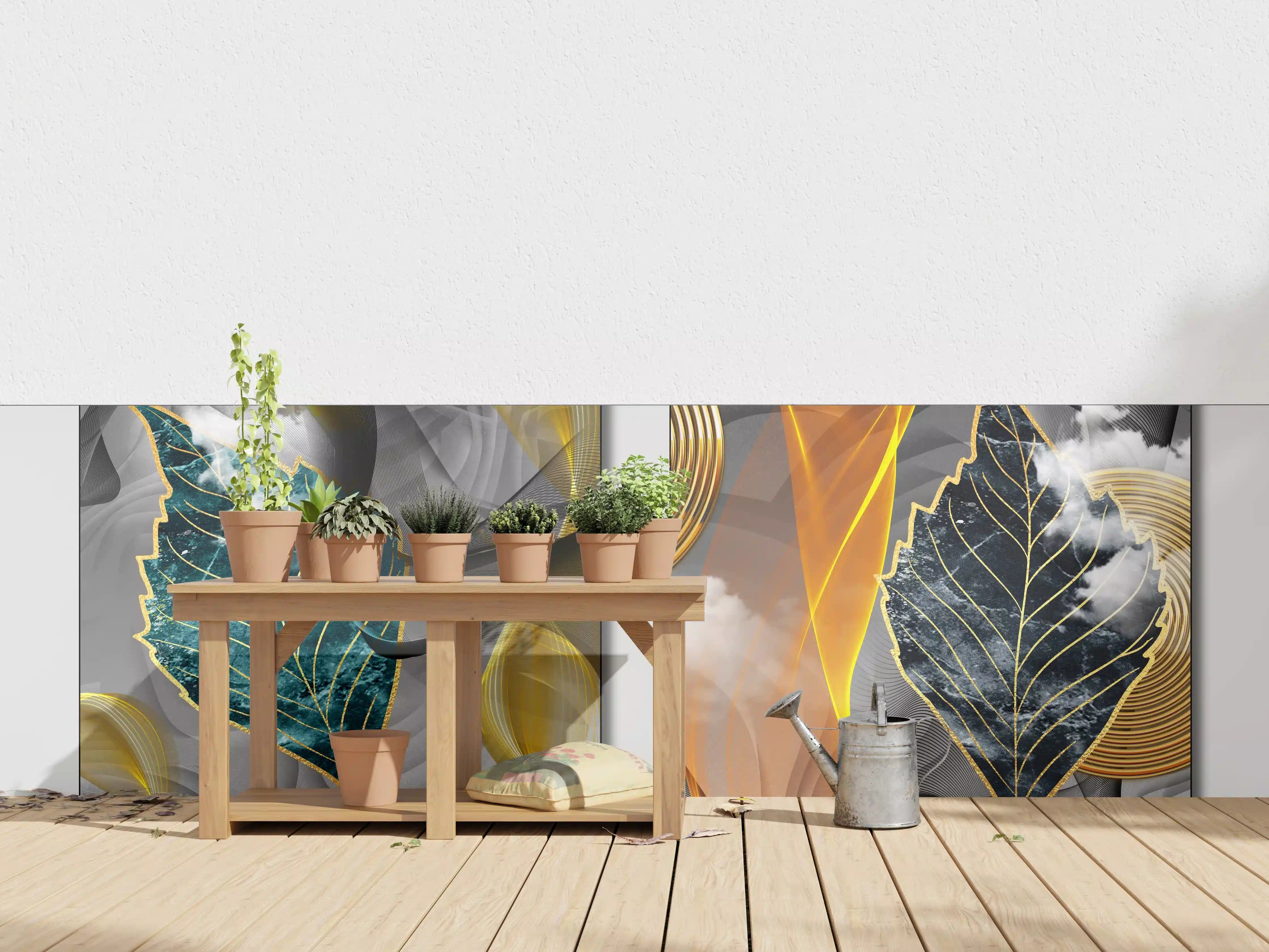 Wandverkleidung außen - Abstraktes 3D Design