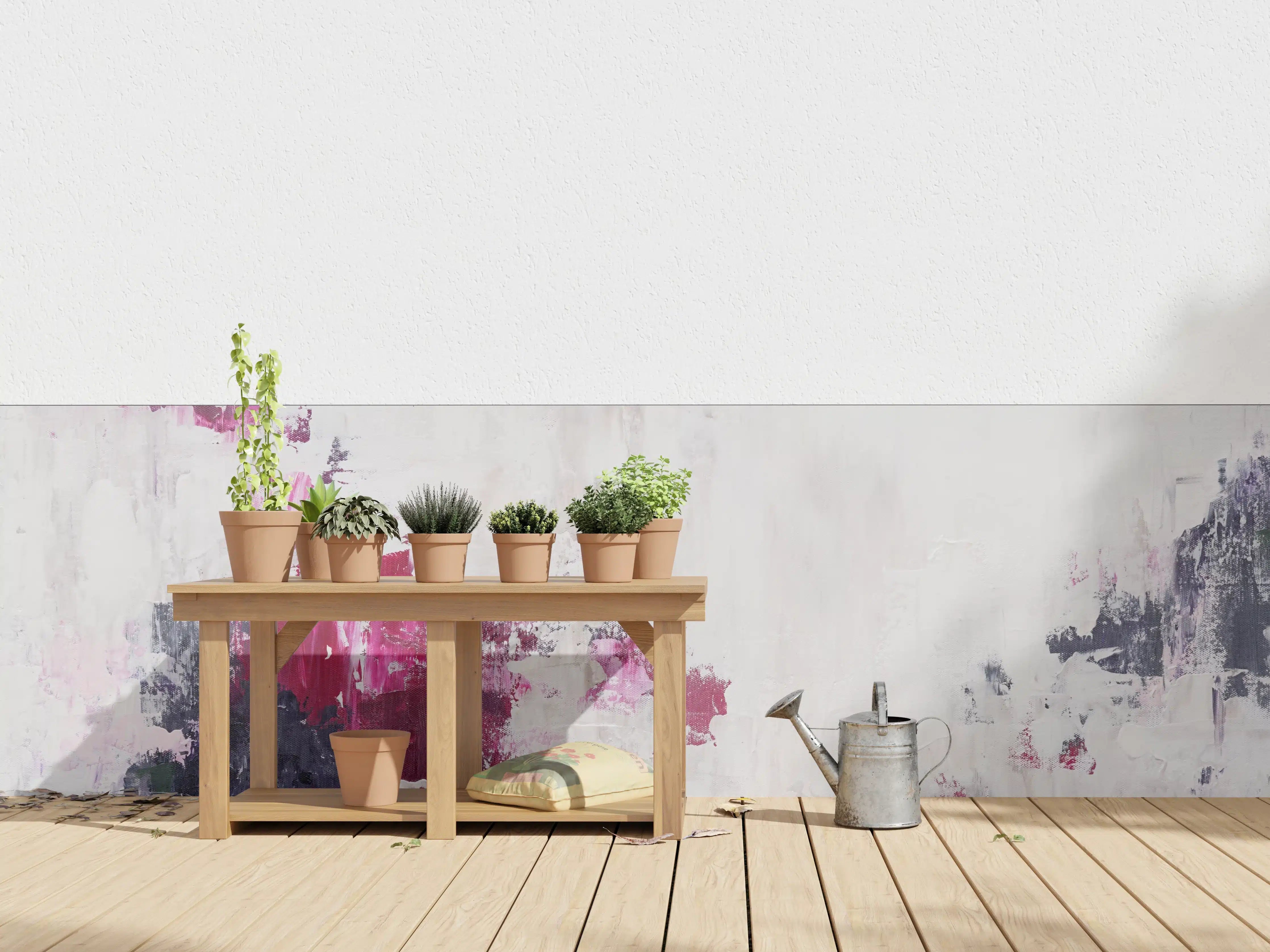 Wandverkleidung außen - Abstraktes Acryl Gemälde