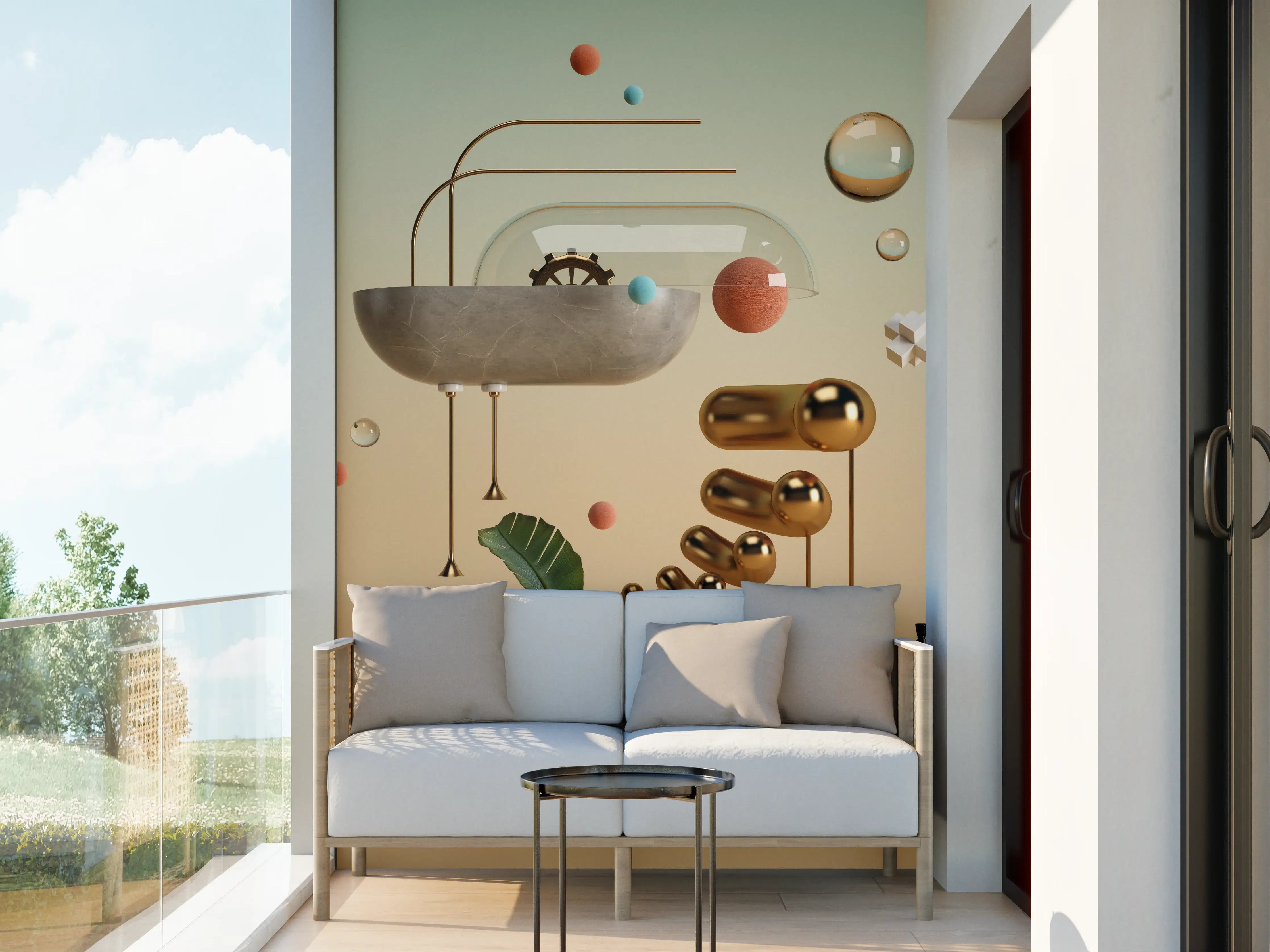Wandverkleidung außen - Abstraktes Design - Surrealismus