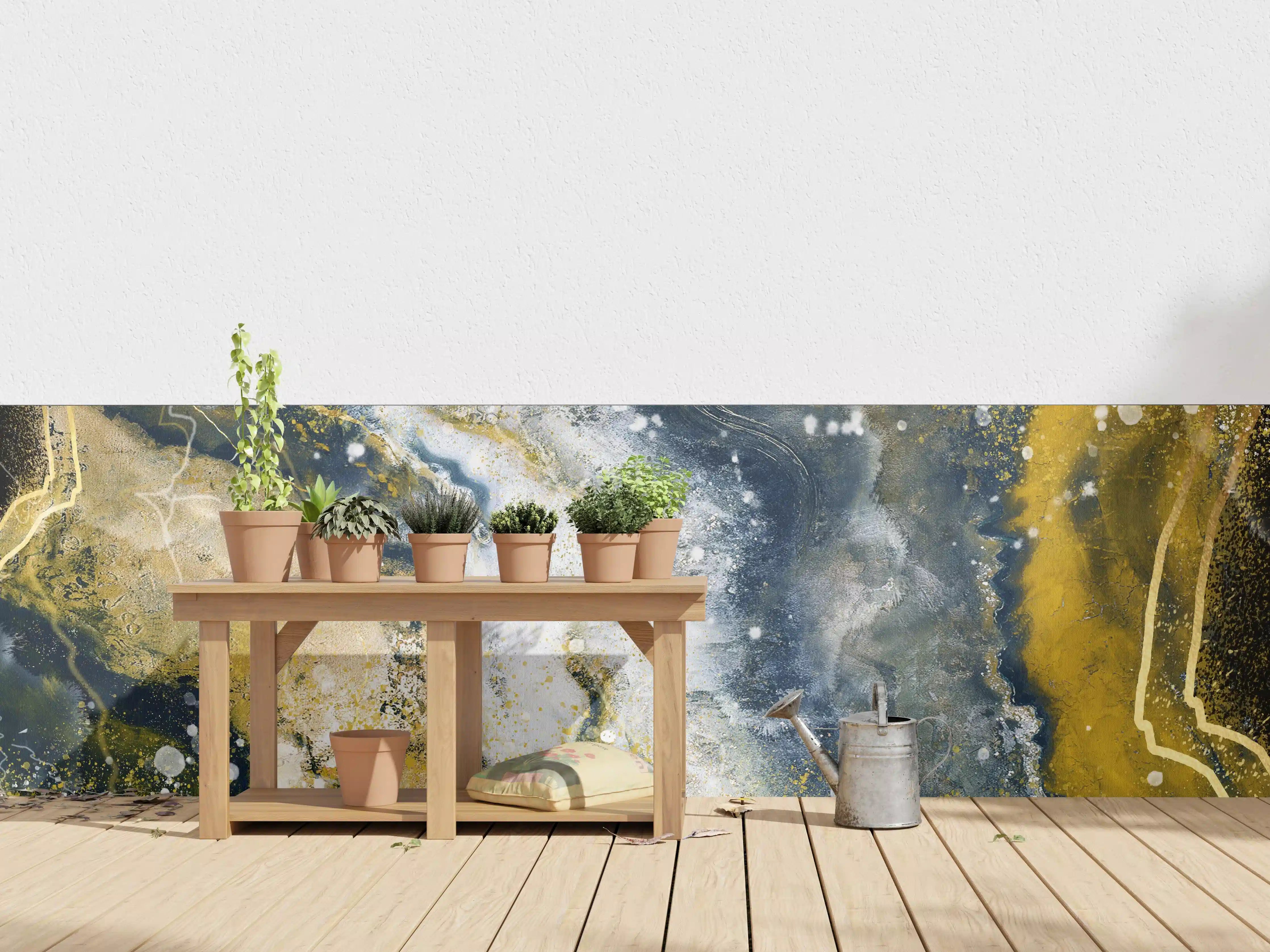 Wandverkleidung außen - Abstraktes Kunstwert - Flüssigkunst