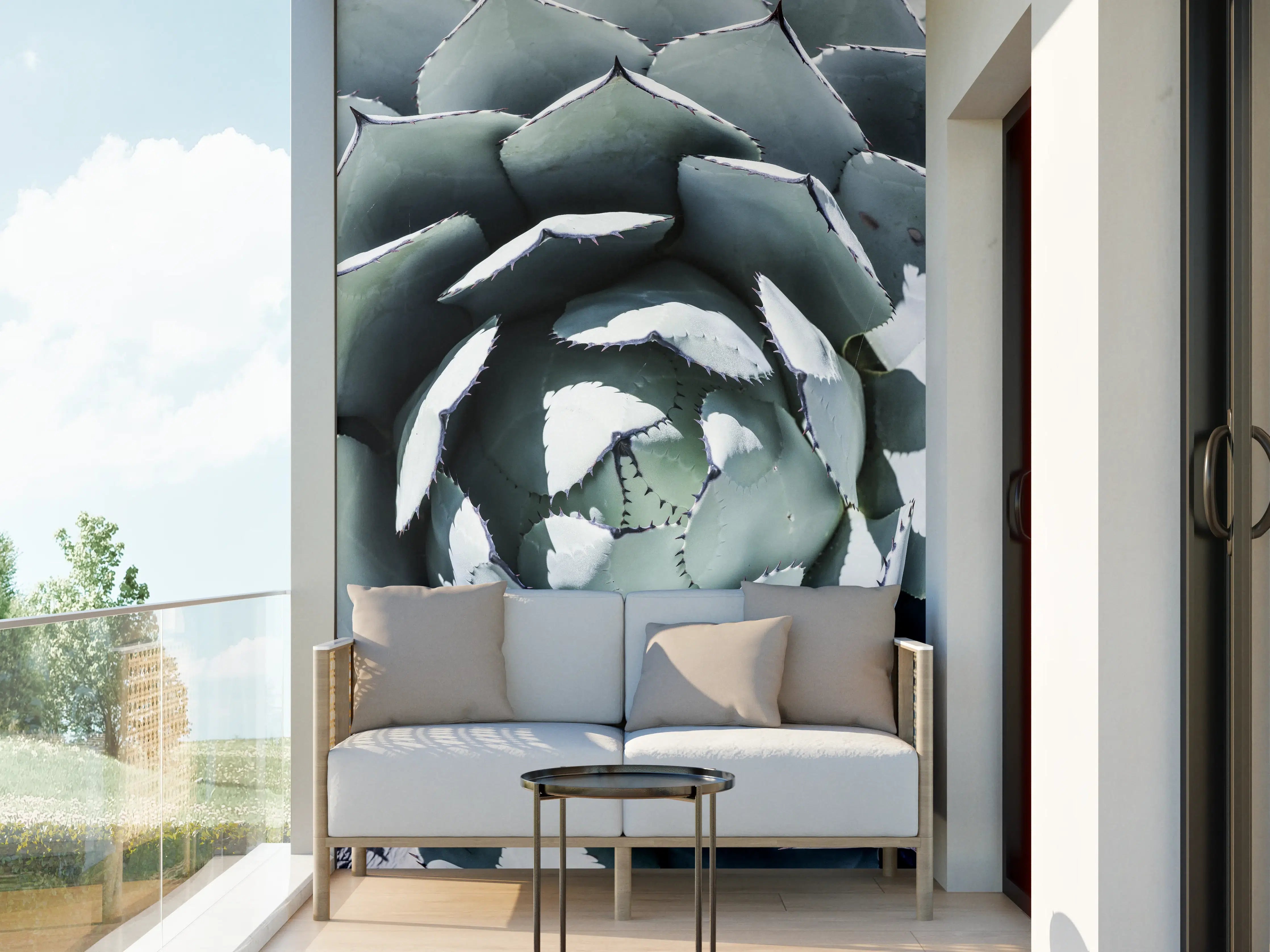 Wandverkleidung außen - Agave-Blatt Muster