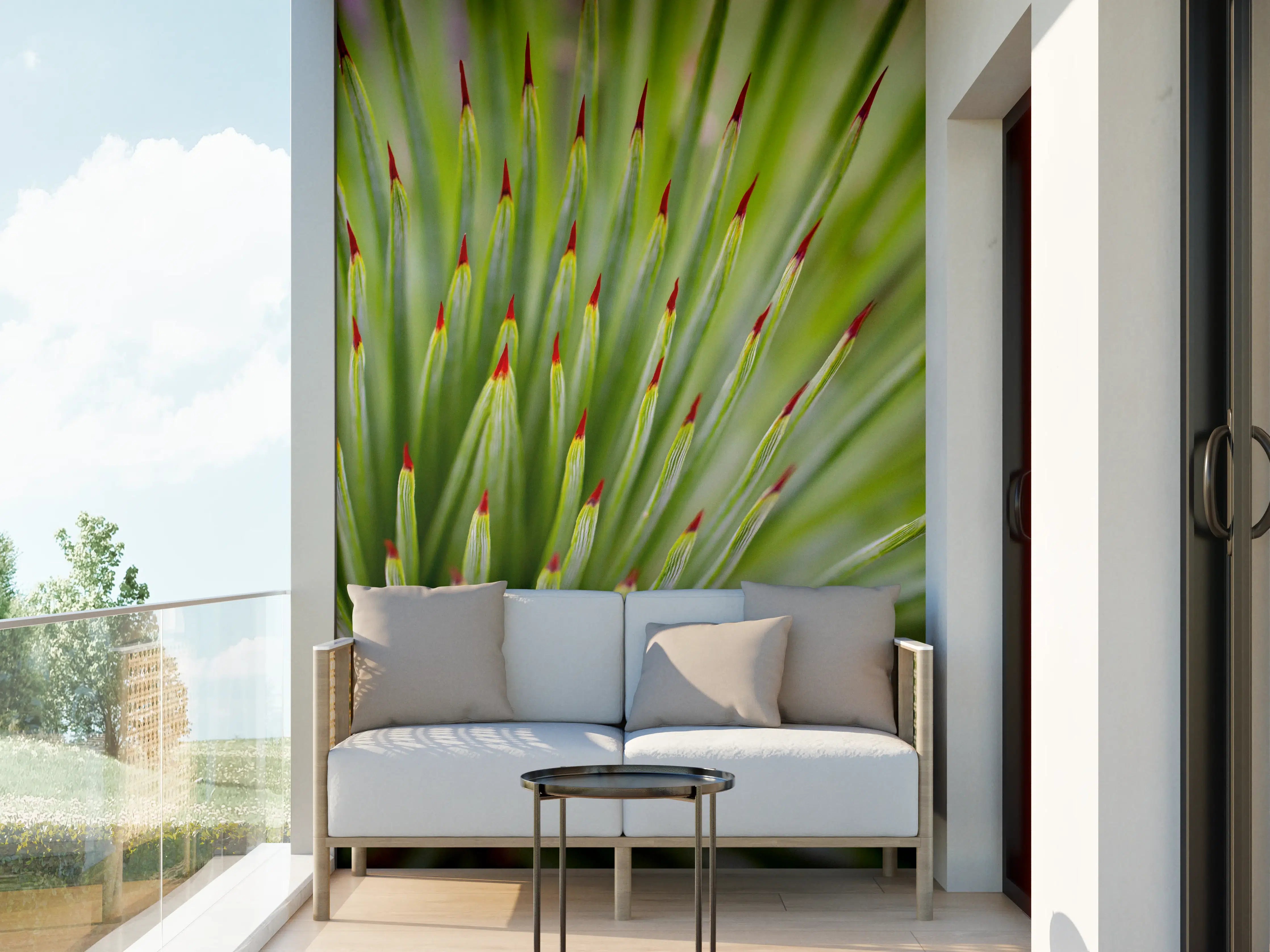 Wandverkleidung außen - Agave striata im Detail