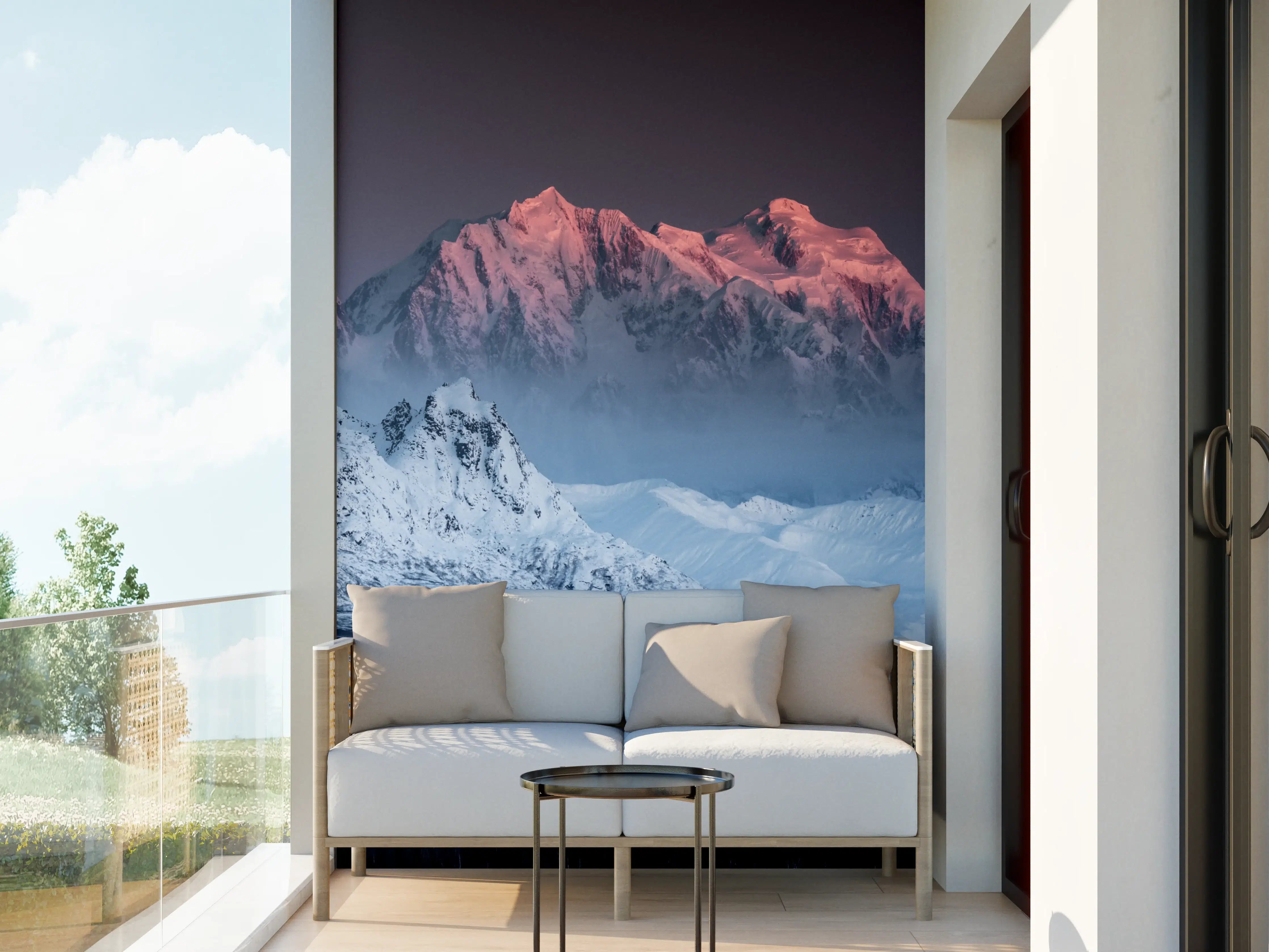 Wandverkleidung außen - Alaska Winterberge Panorama