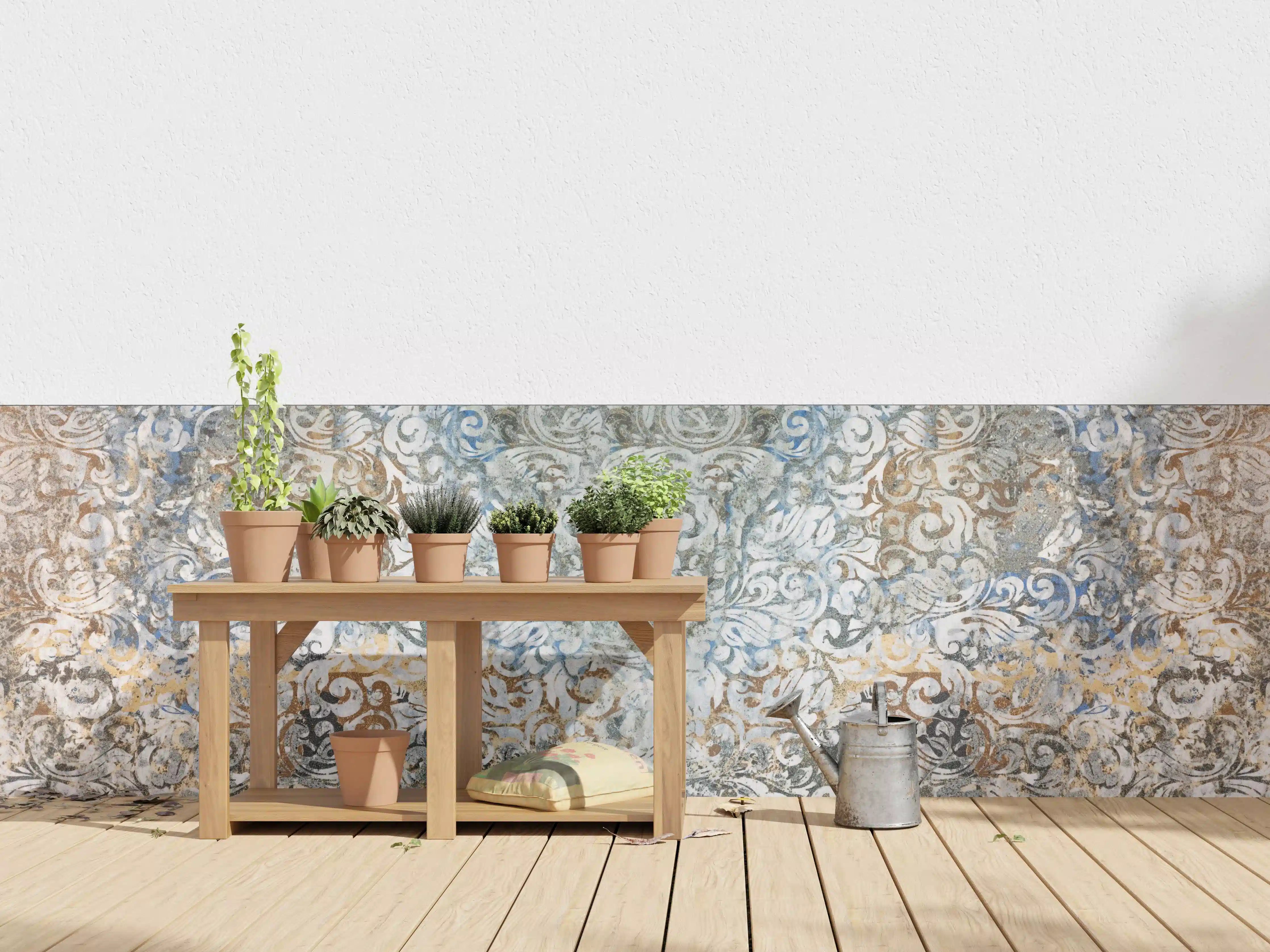 Wandverkleidung außen - Alte Abstrakte Vintage Shabby Retro Stein Mosaik