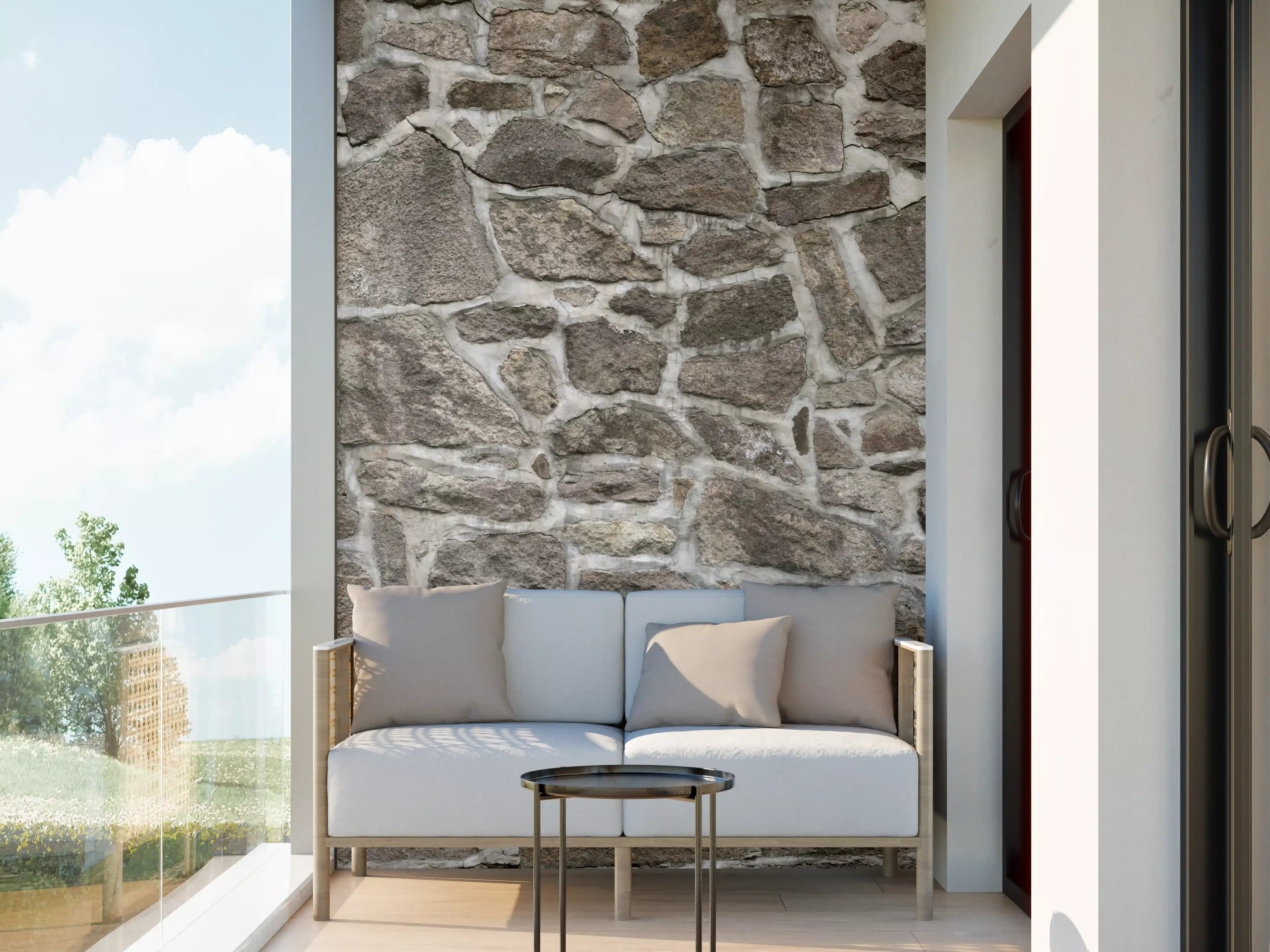 Wandverkleidung außen - Alte Steinmauer