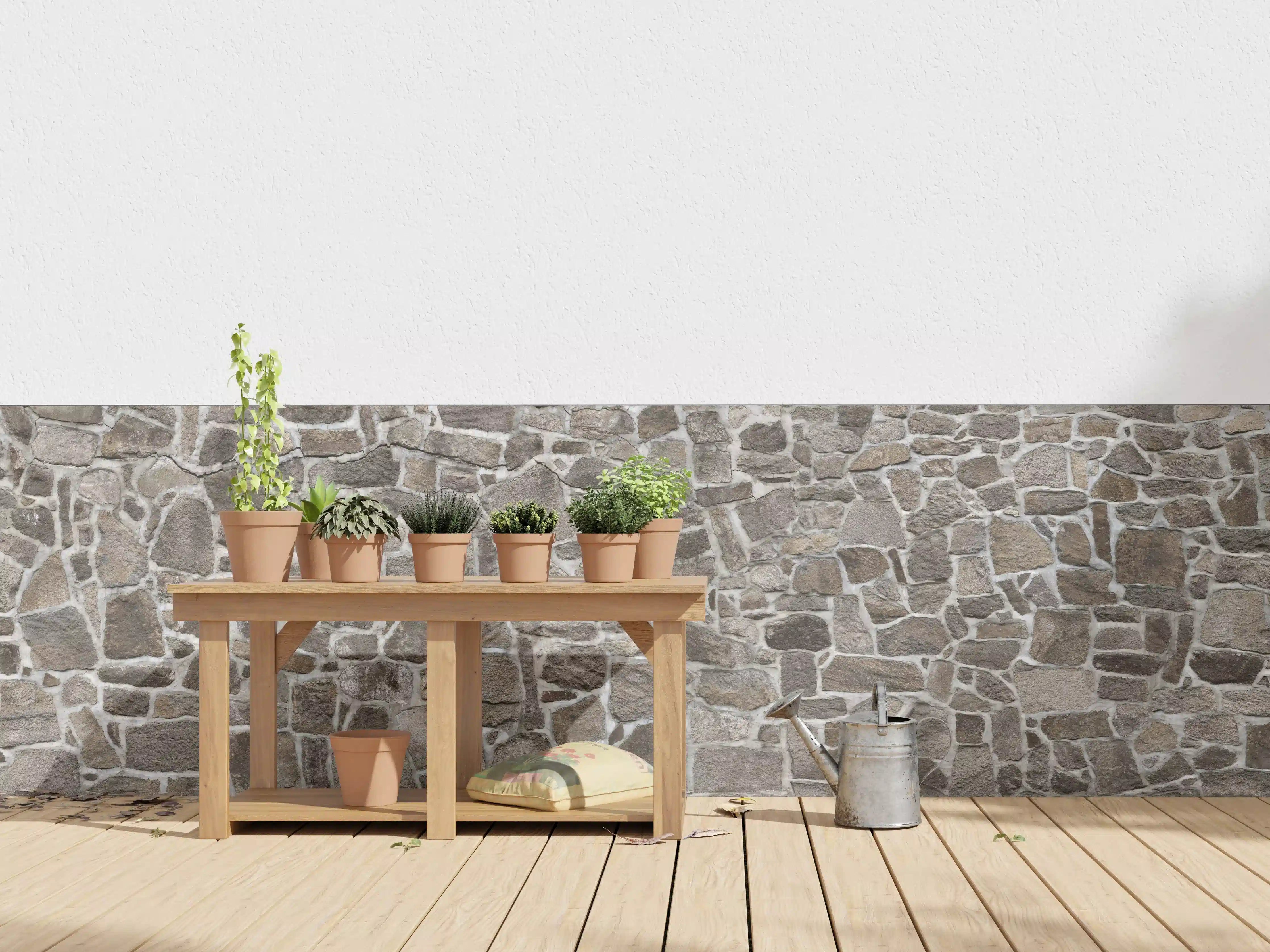 Wandverkleidung außen - Alte Steinmauer