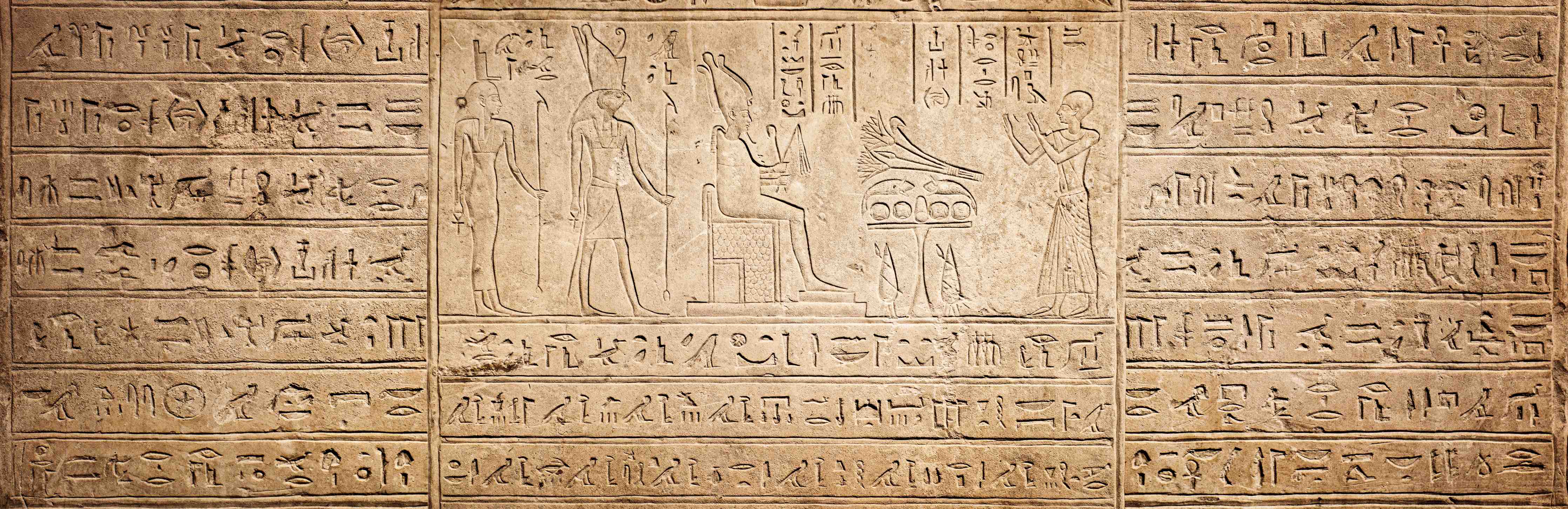 Wandverkleidung außen-Antike Ägyptische Hieroglyphen