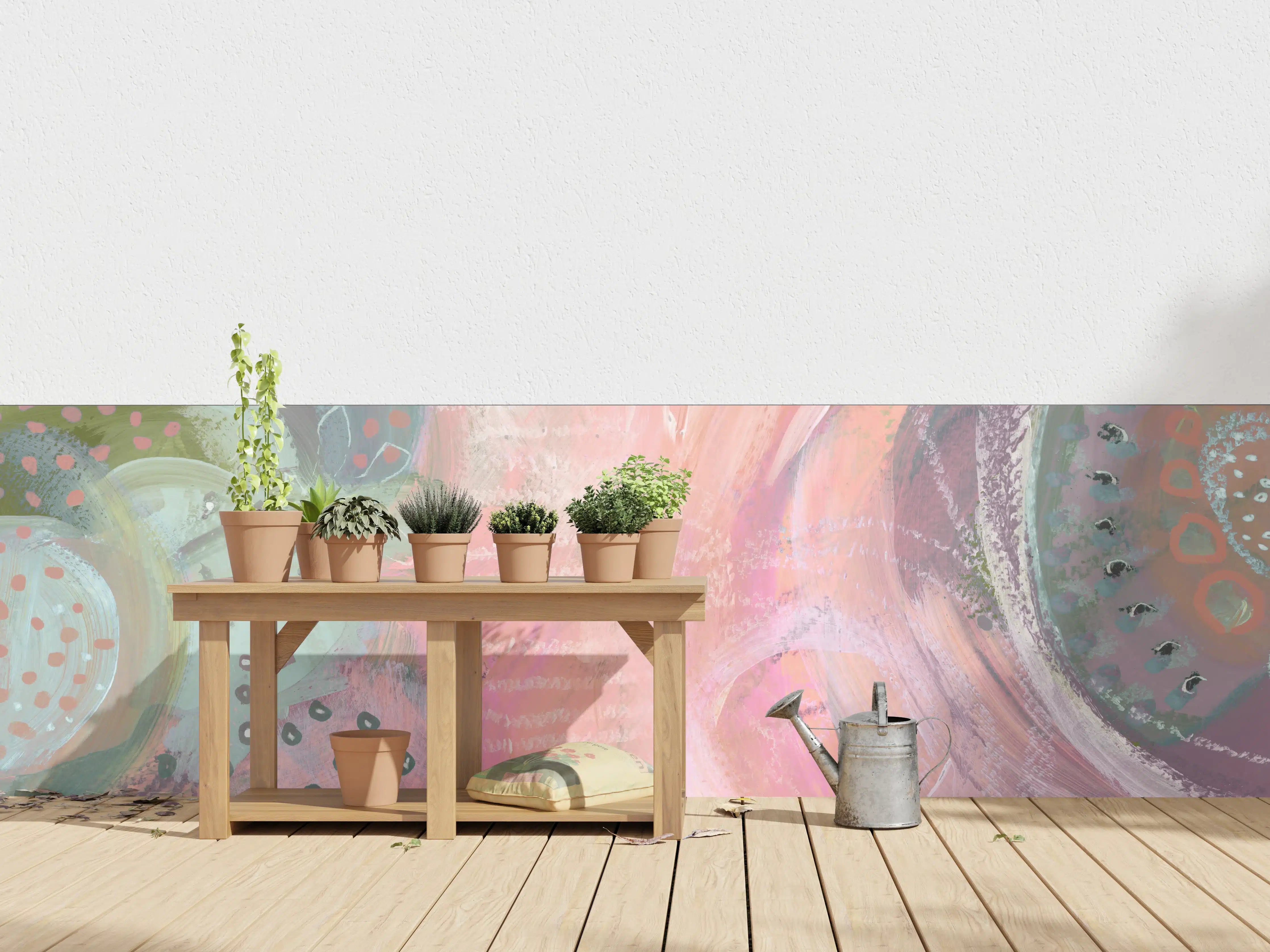 Wandverkleidung außen - Aquarell Kunst - Fleck Malerei