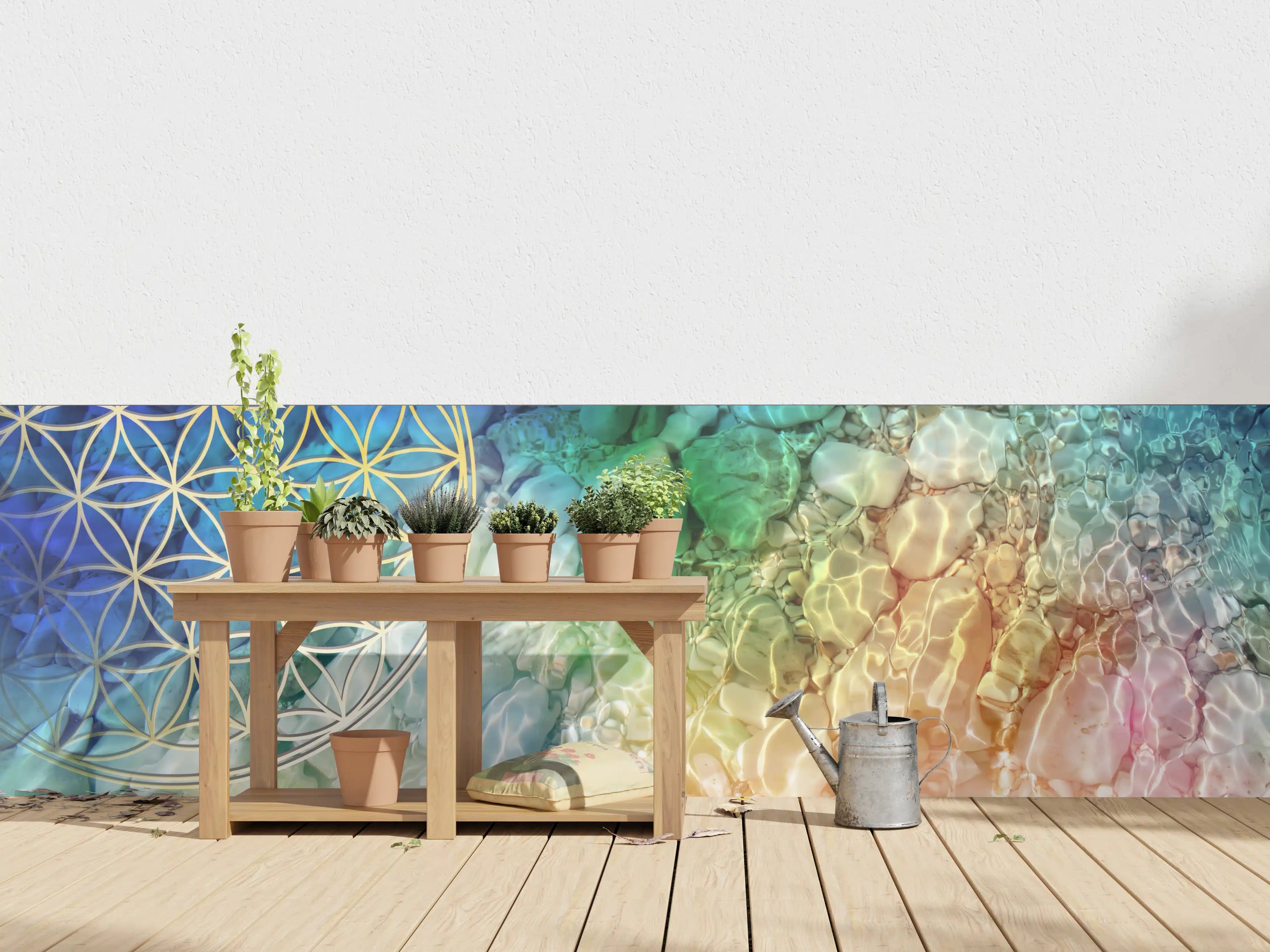 Wandverkleidung außen - Ästhetische Wasserfarben-Inspiration