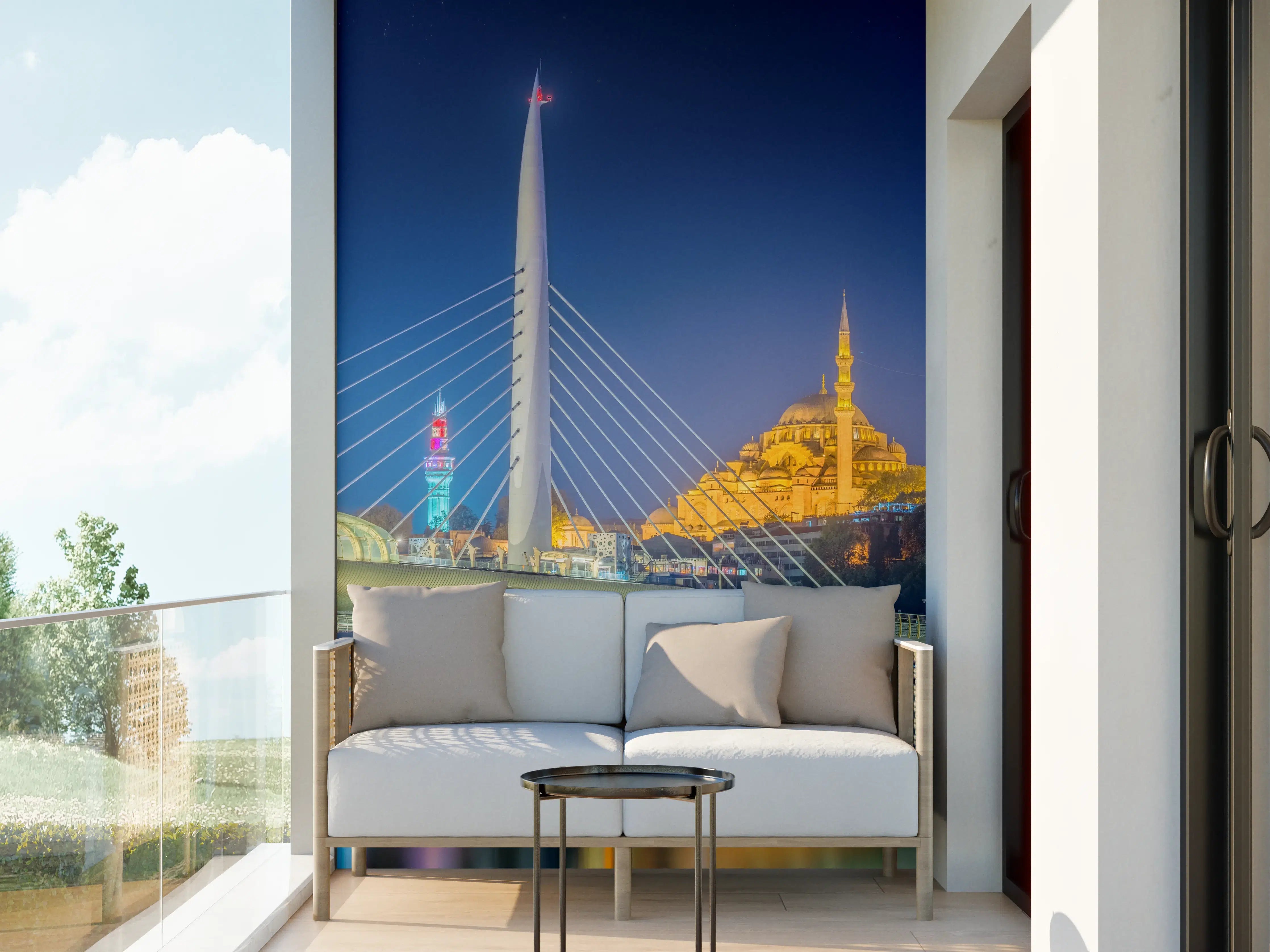 Wandverkleidung außen - Atatürk-Brücke bei Nacht - Istanbul