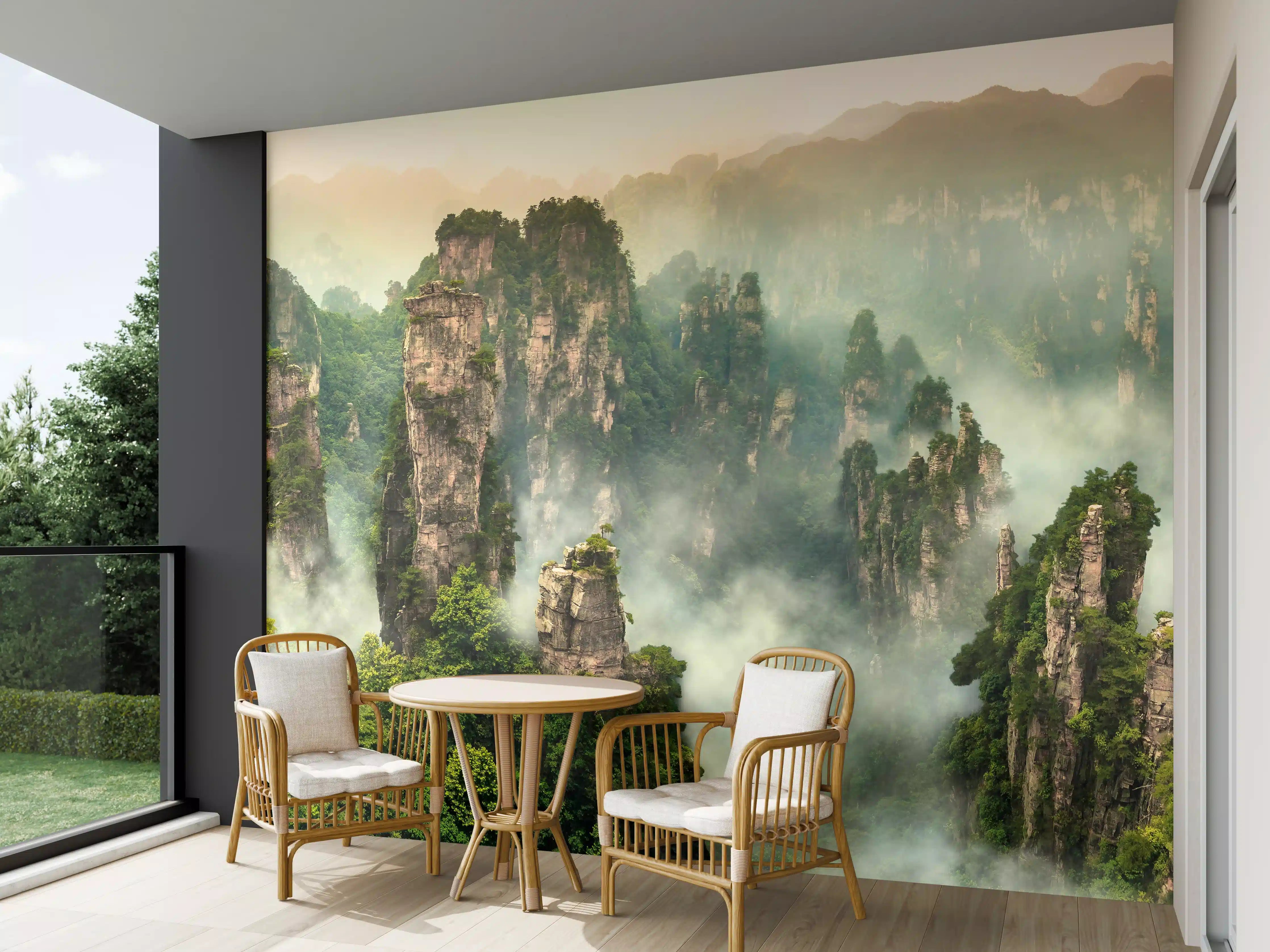 Wandverkleidung außen - Atemberaubende Landschaft in China