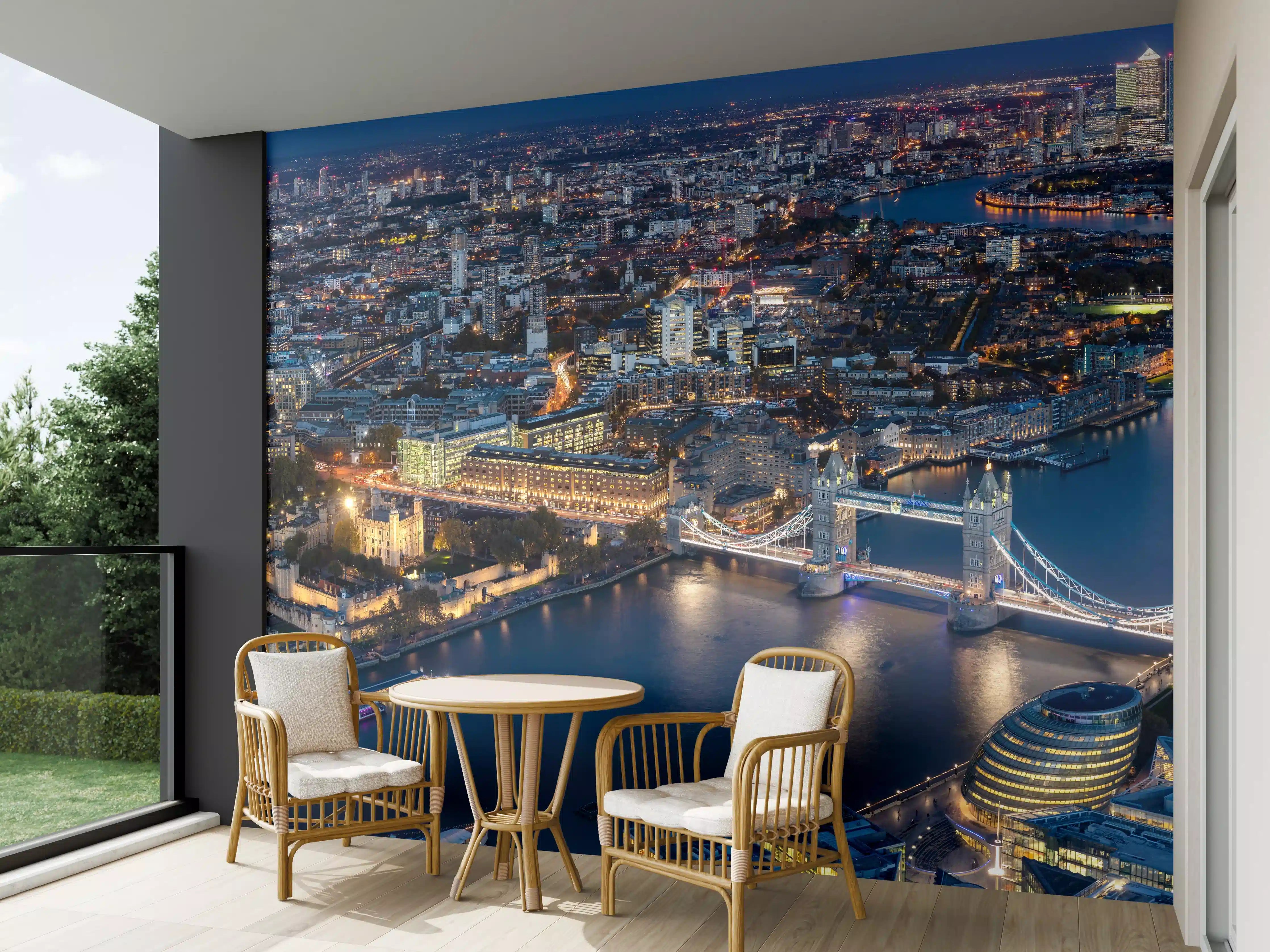 Wandverkleidung außen - Atemberaubende Skyline auf London-England