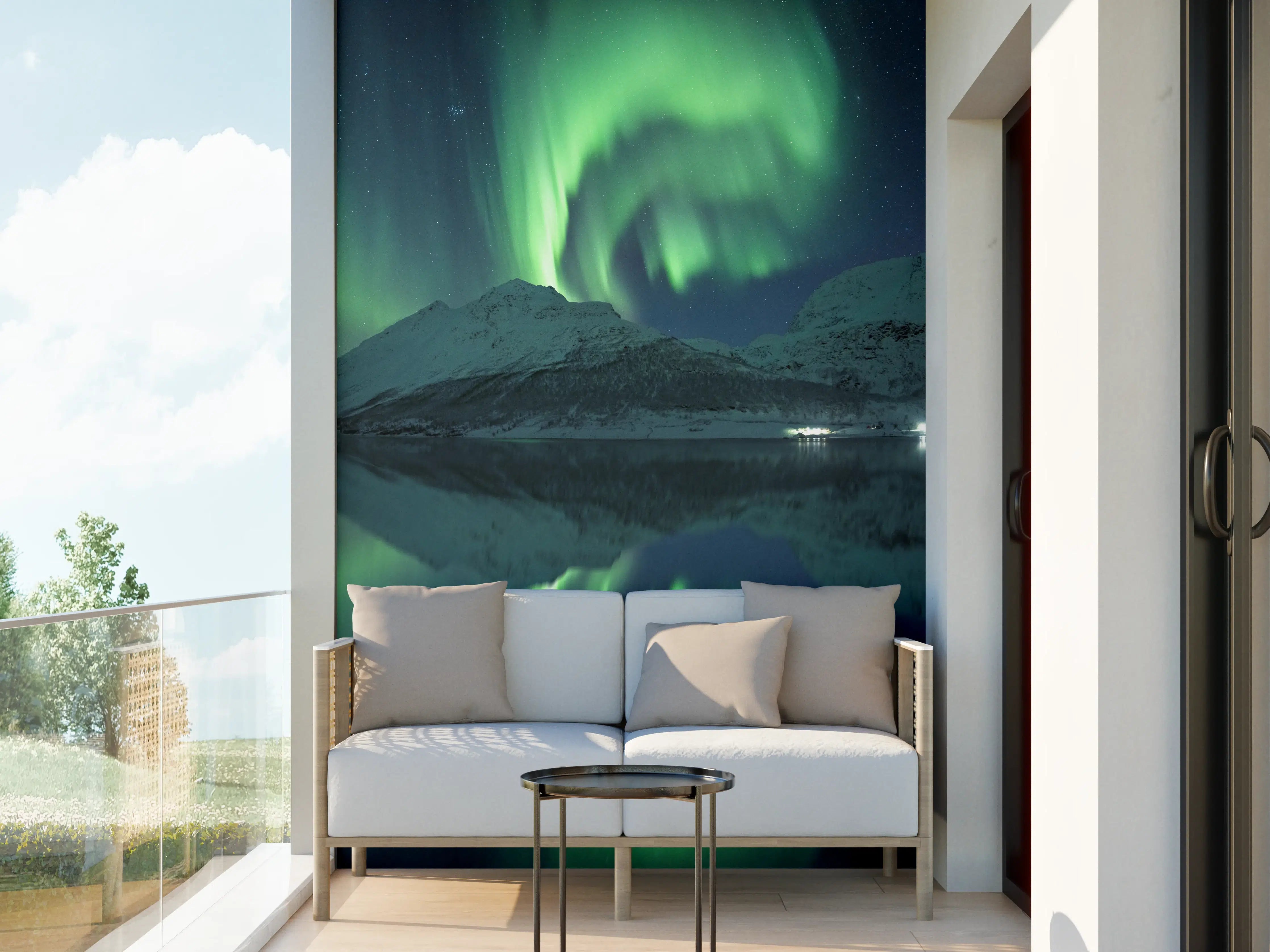 Wandverkleidung außen - Aurora Borealis Reflexion