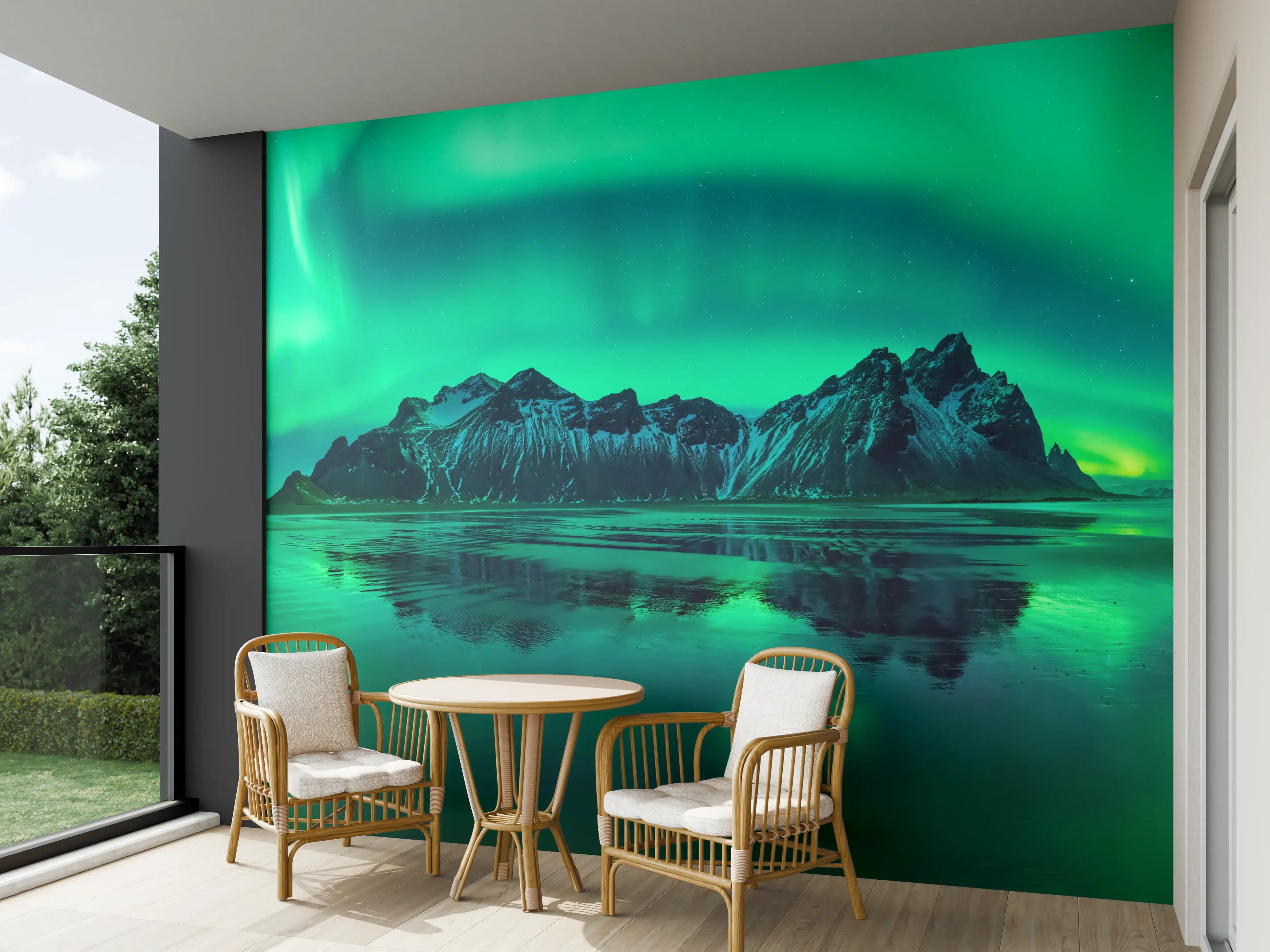 Wandverkleidung außen - Aurora Stokksnes - Island