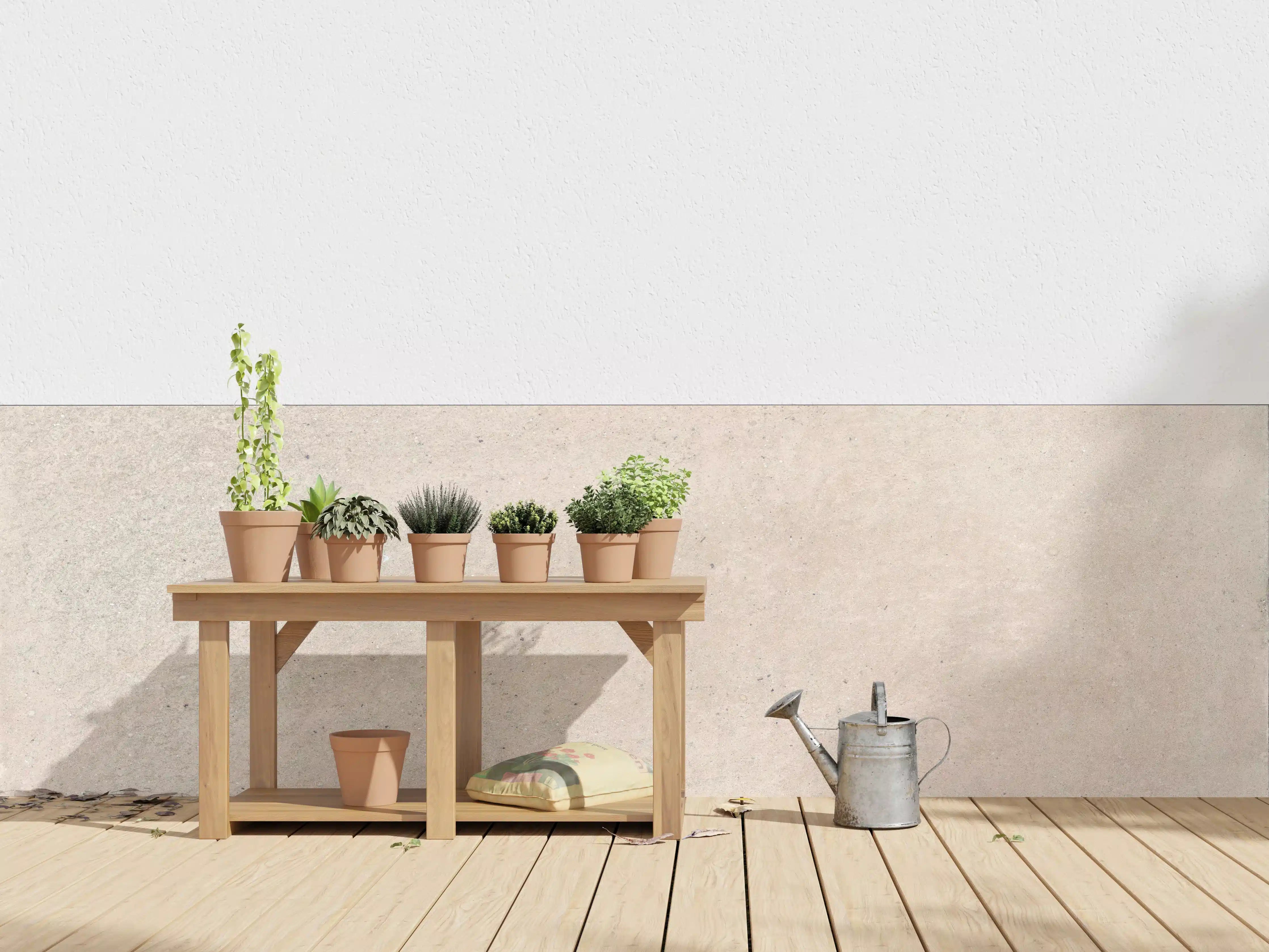 Wandverkleidung außen - Beige Betonhintergrund