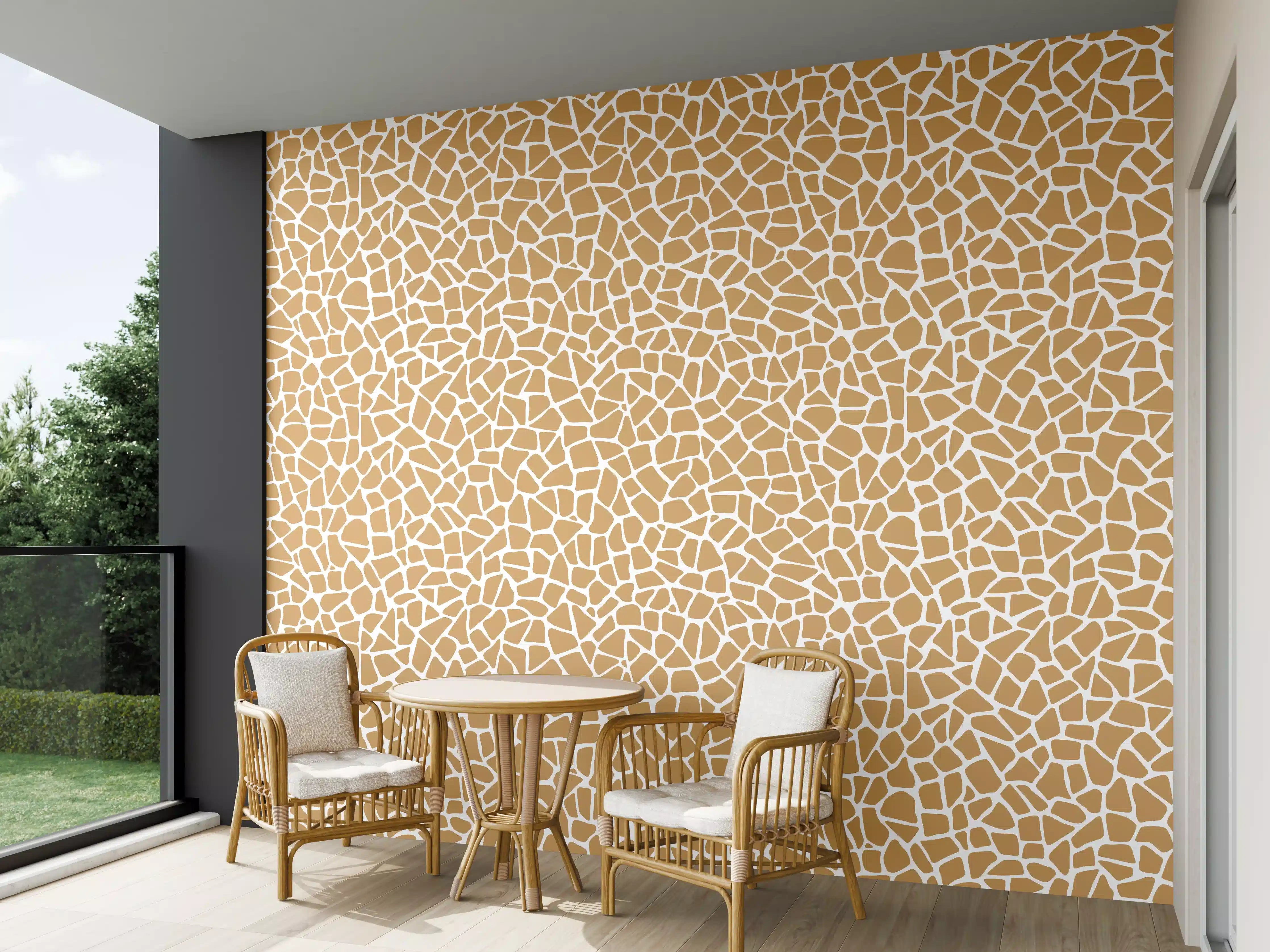 Wandverkleidung außen - Beige-Fliesen-Textur mit feiner Struktur