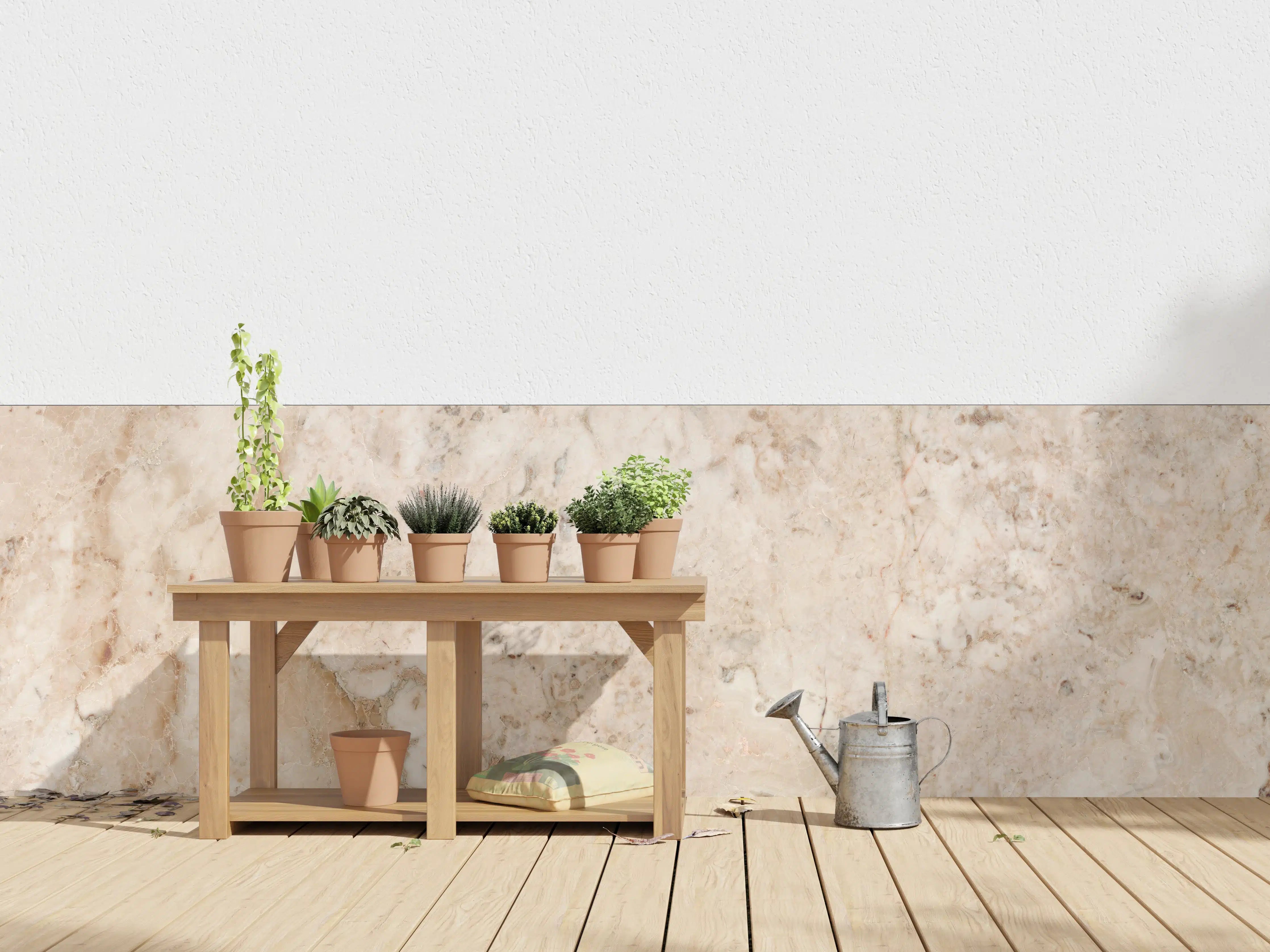 Wandverkleidung außen - Beige Naturmarmor Stein Textur